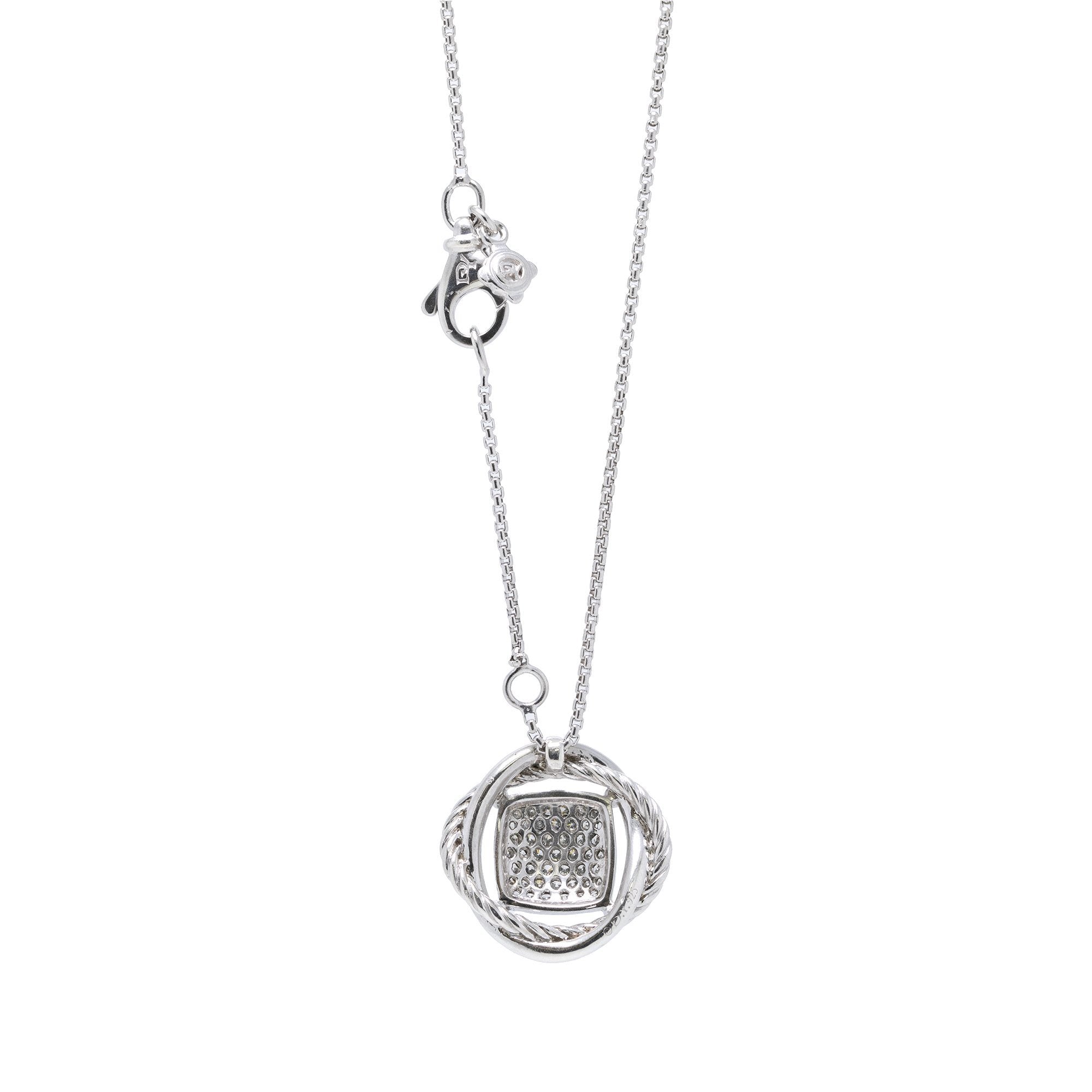 David Yurman Diamond Infinity Pendant Necklace