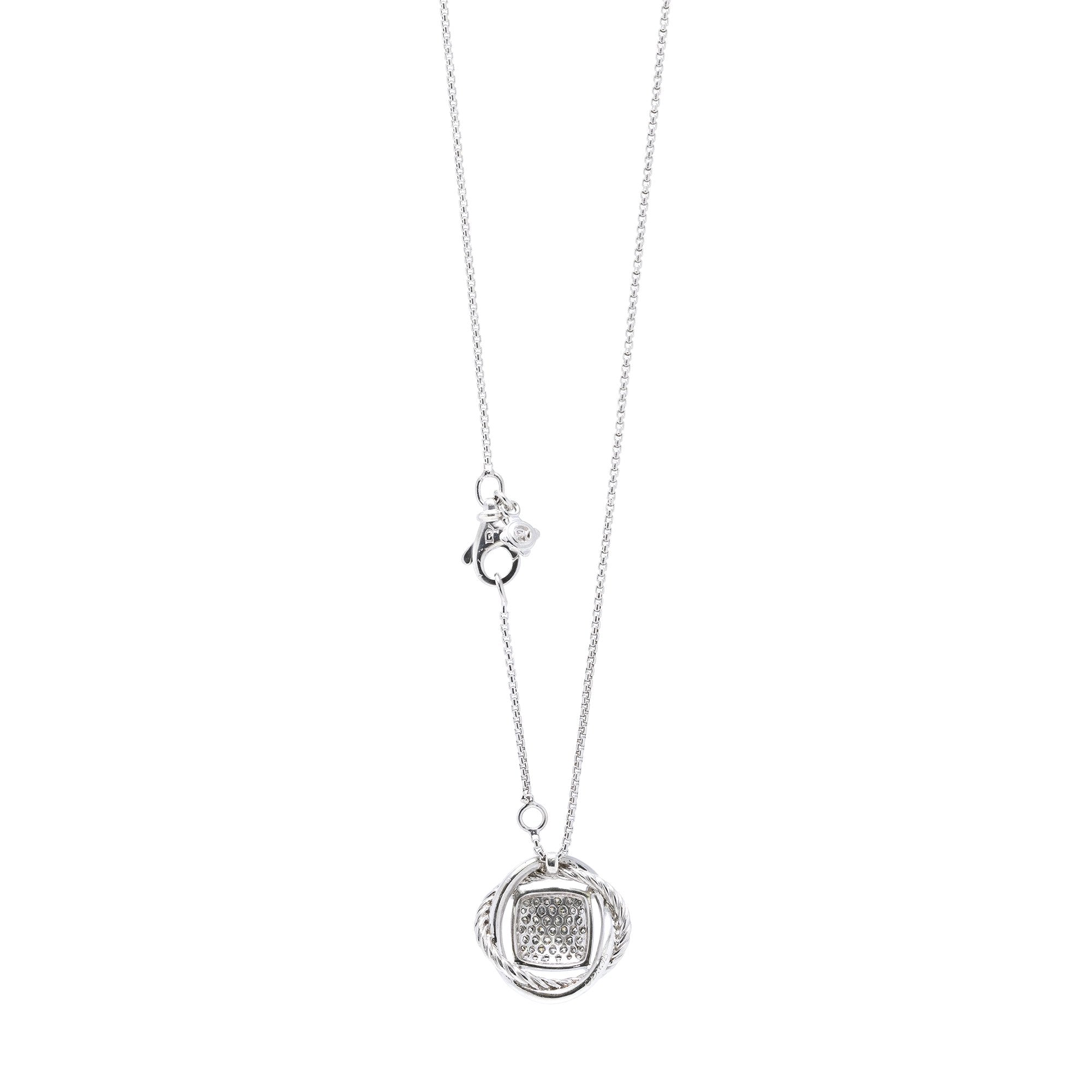 David Yurman Diamond Infinity Pendant Necklace