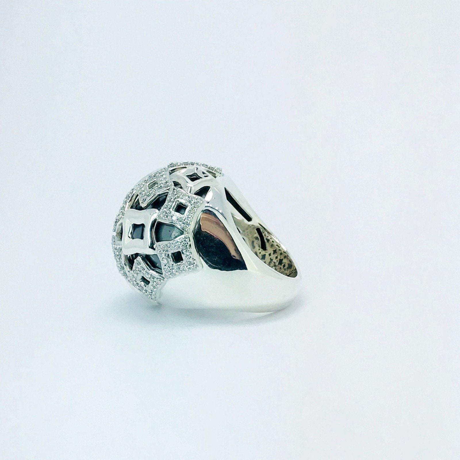 David Yurman Diamond Quatrefoil Dome Ring