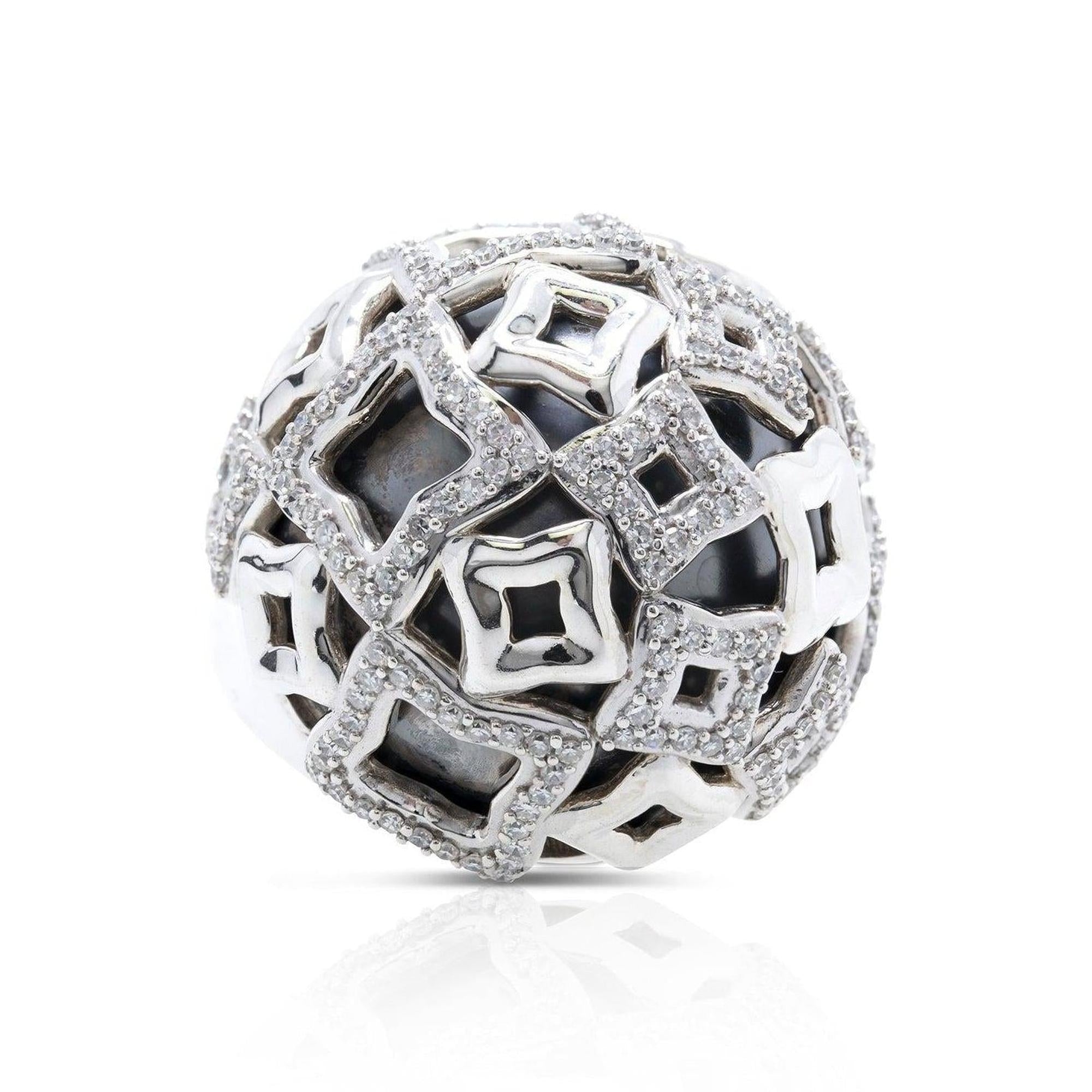 David Yurman Diamond Quatrefoil Dome Ring