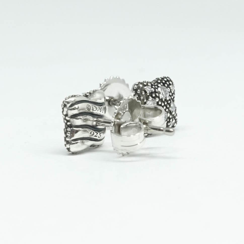 David Yurman Diamond Quatrefoil Stud Earrings