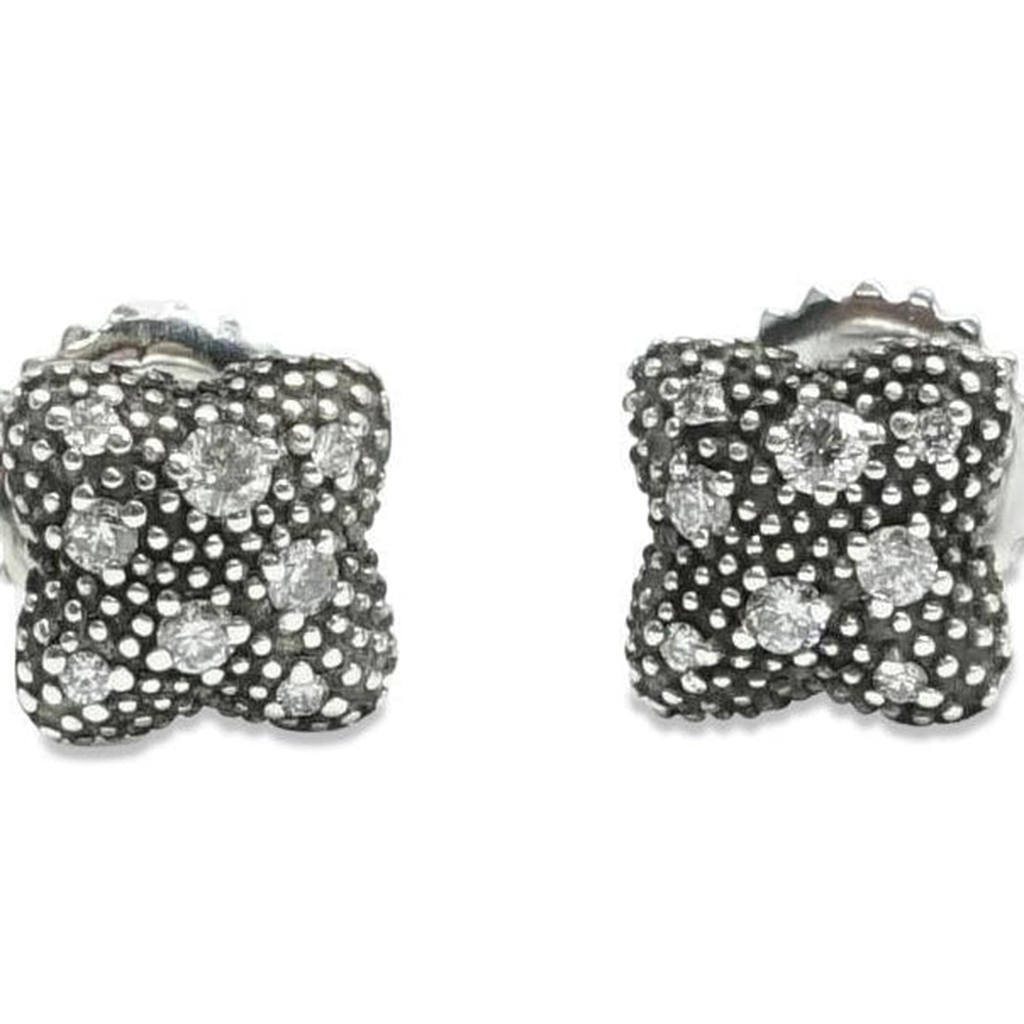 David Yurman Diamond Quatrefoil Stud Earrings