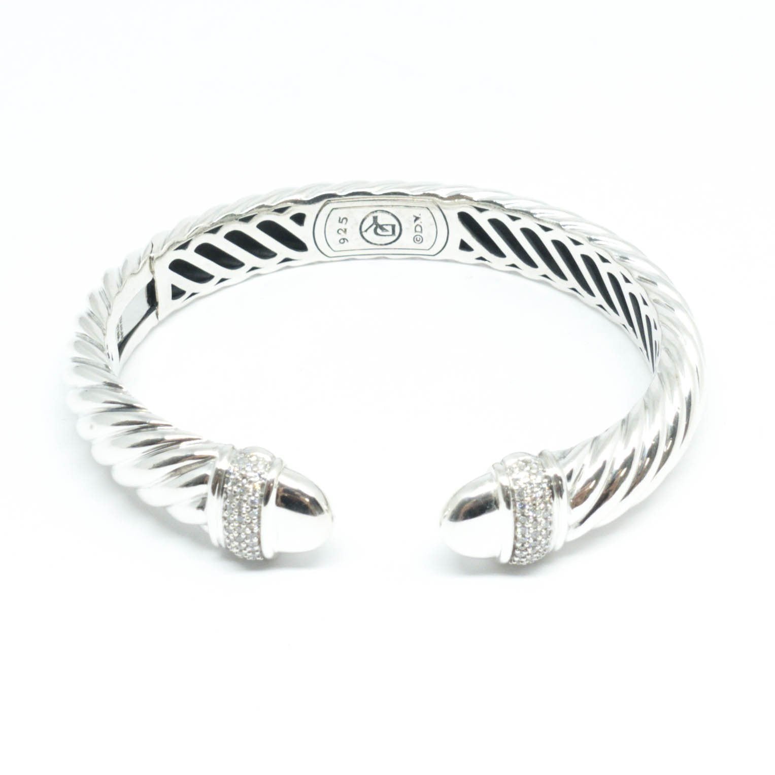 David Yurman Diamond Sculpted Cable Bracelet