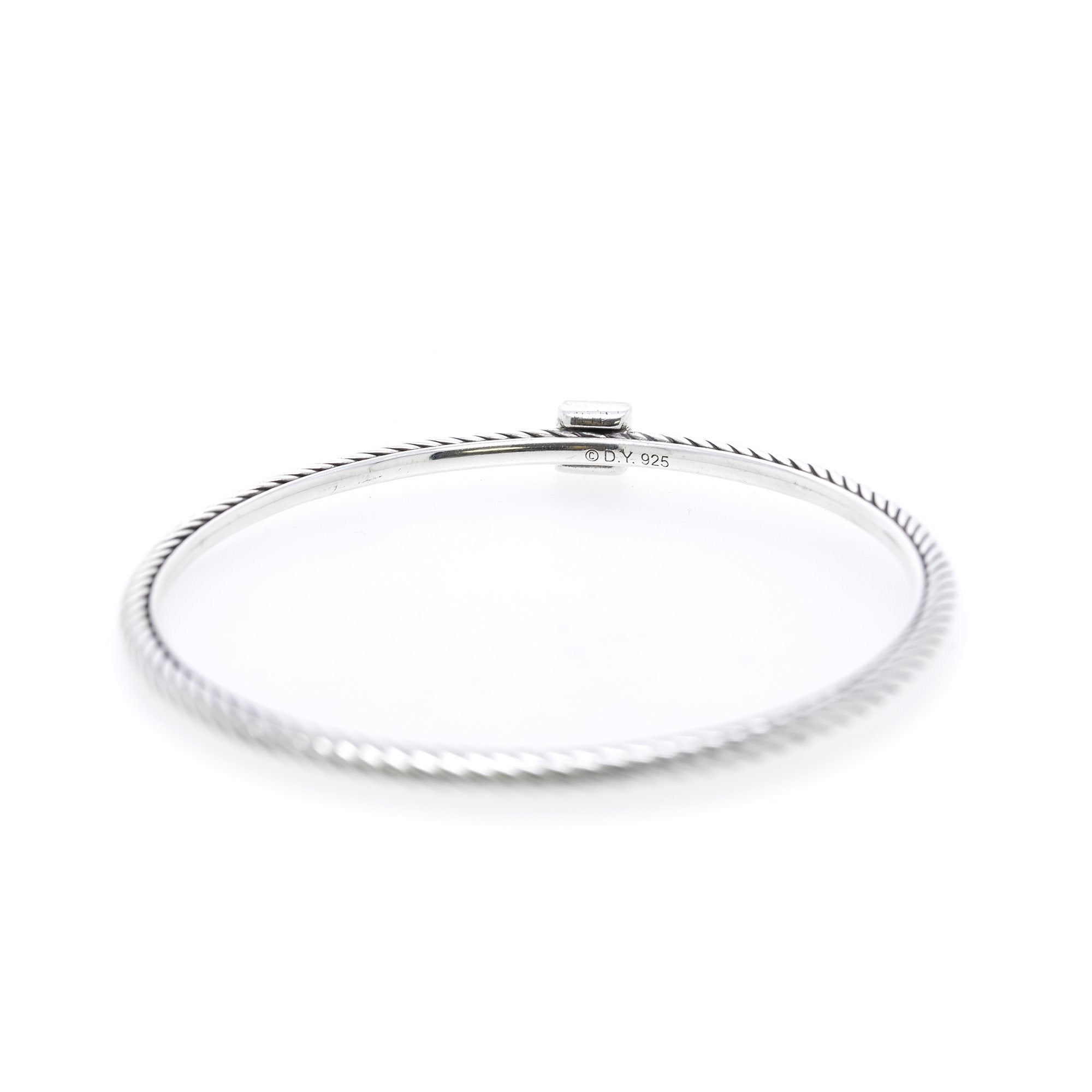 David Yurman Diamond Square Station Cable Bangle