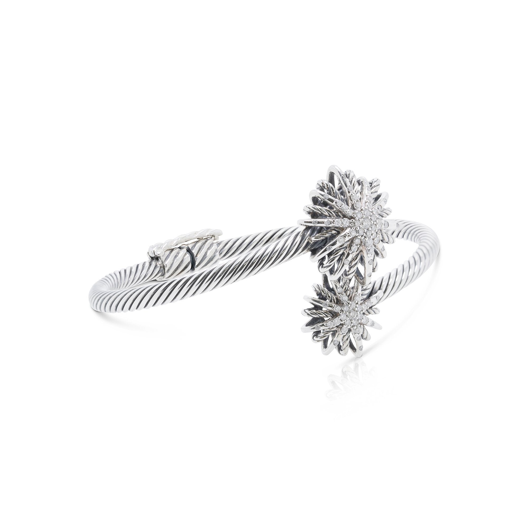David Yurman Diamond Starburst Open Bracelet