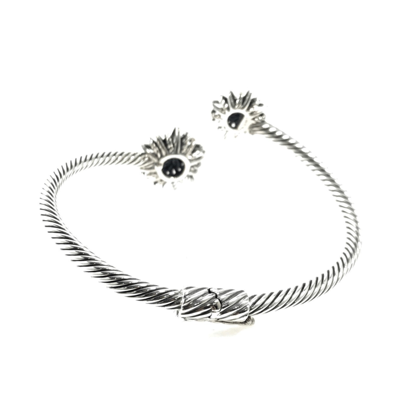 David Yurman Diamond Starburst Open Bracelet