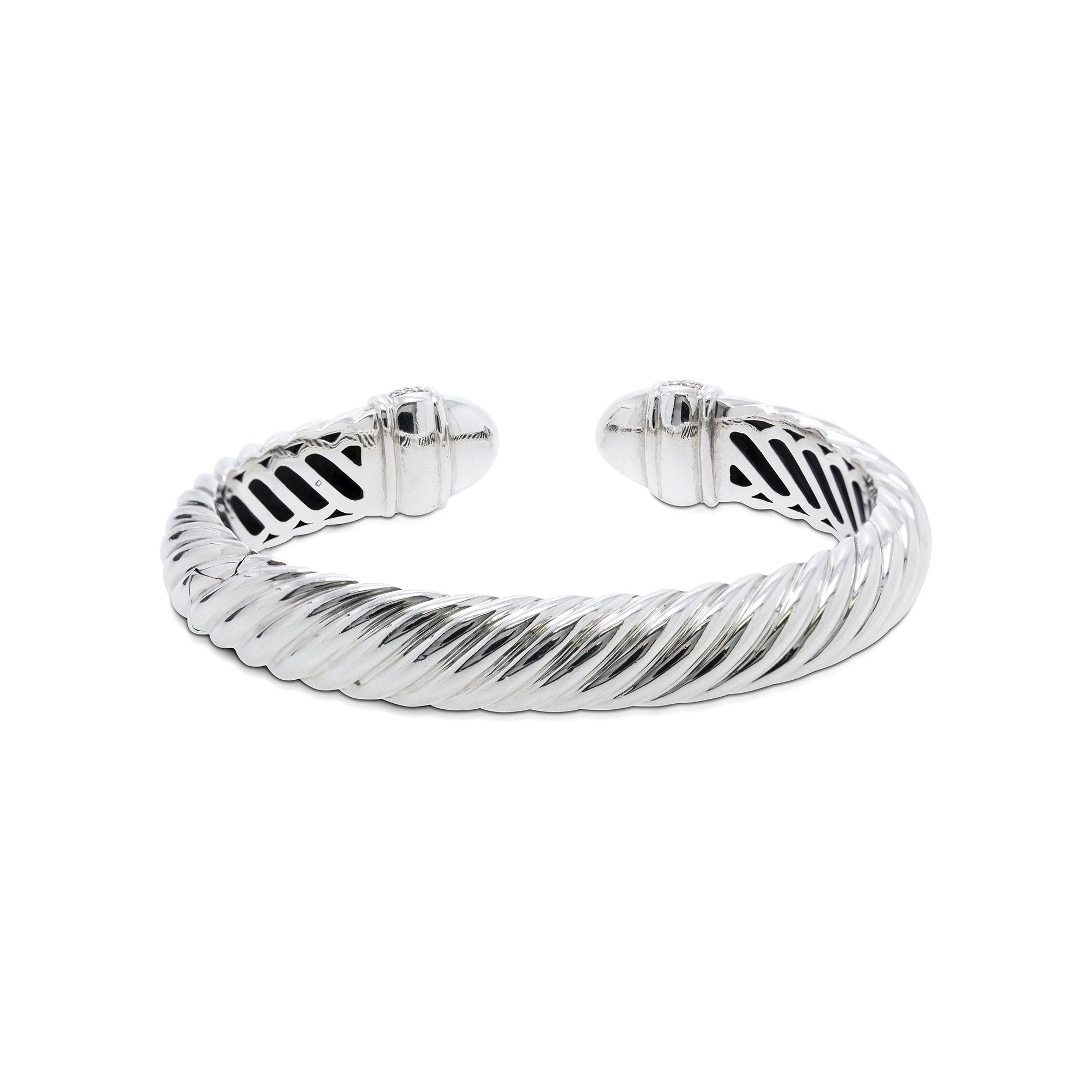 David Yurman Diamond Waverly Cable Bracelet