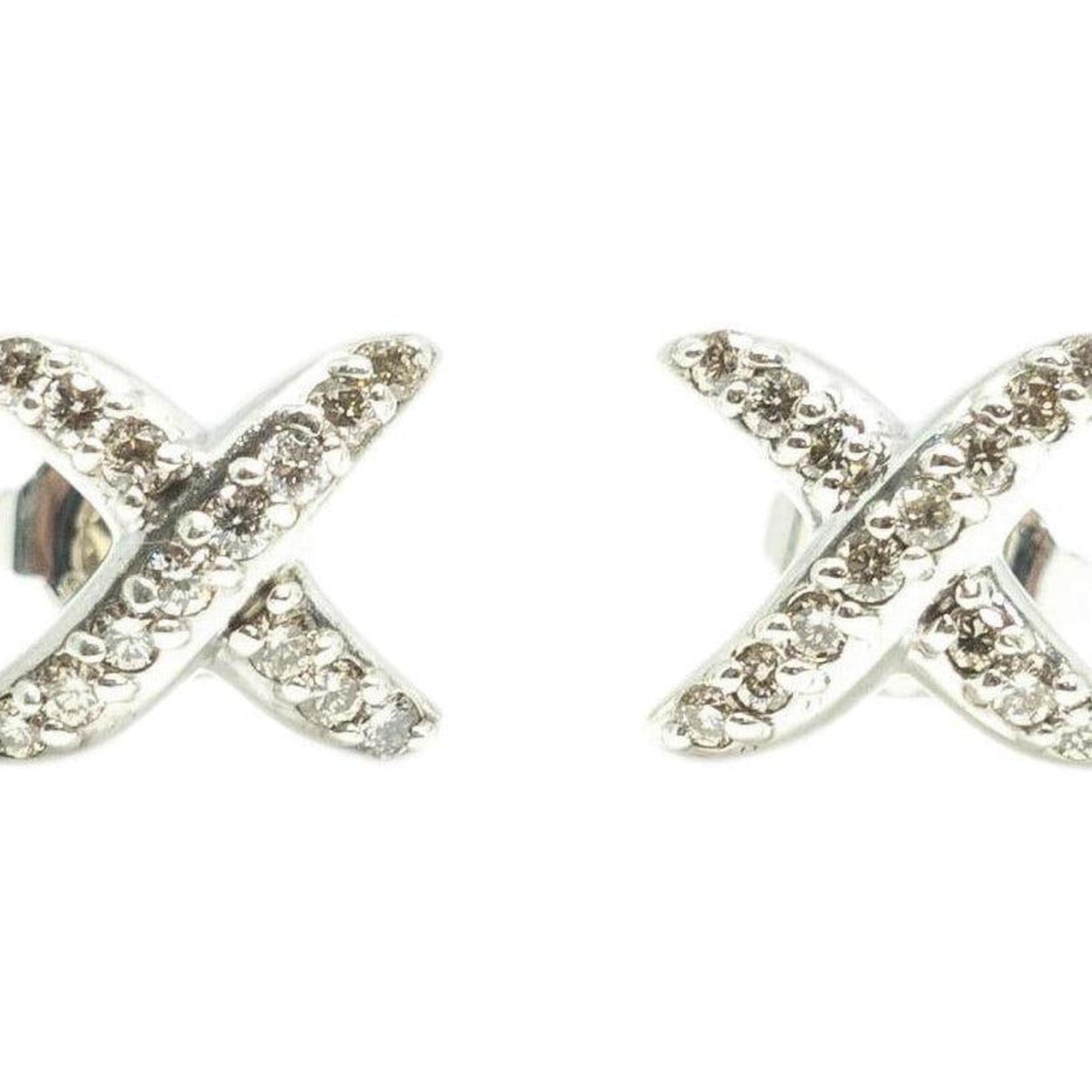 David Yurman Diamond X Stud Earrings