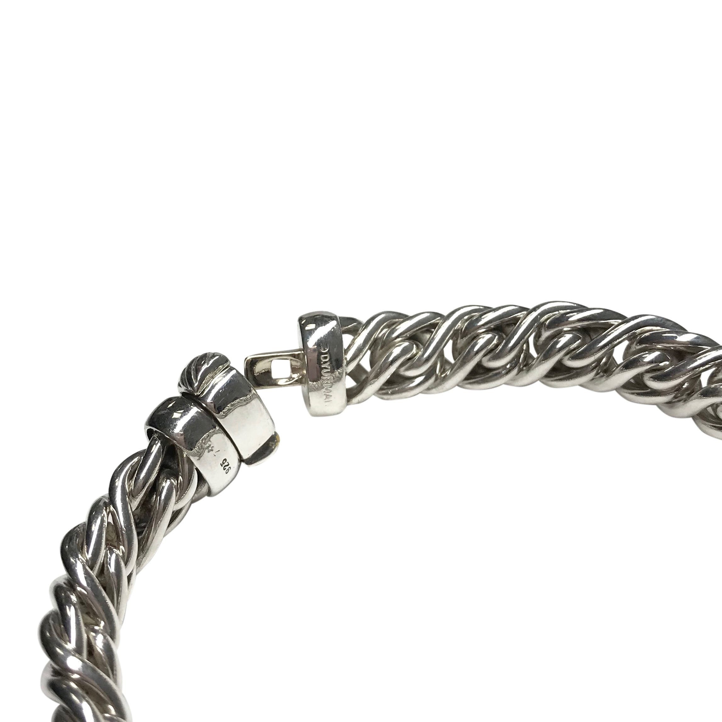 David Yurman Diamond X Wheat Chain Bracelet