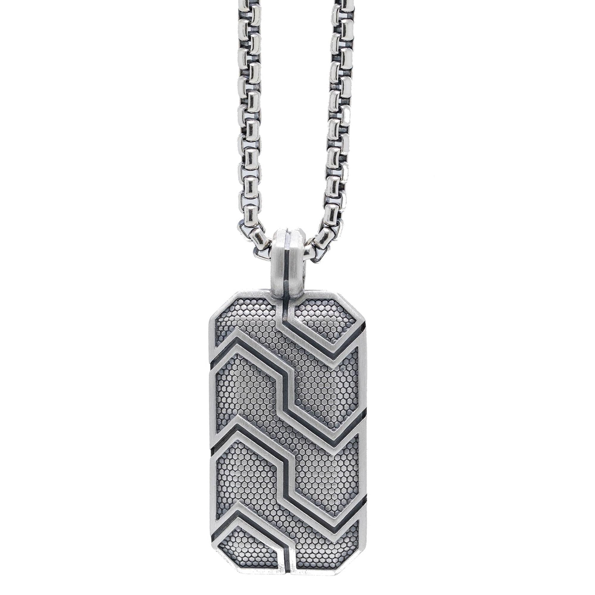 David Yurman Dog Tag Pendant Necklace