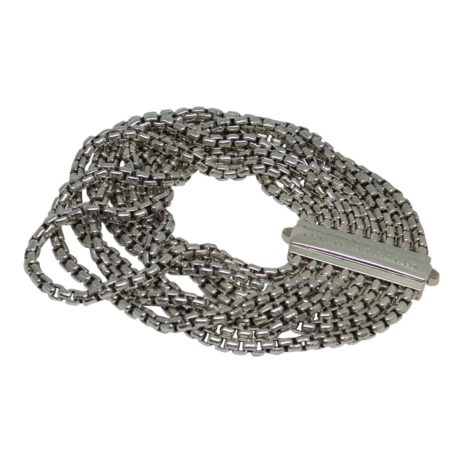David Yurman Eight-Row Box Chain Bracelet