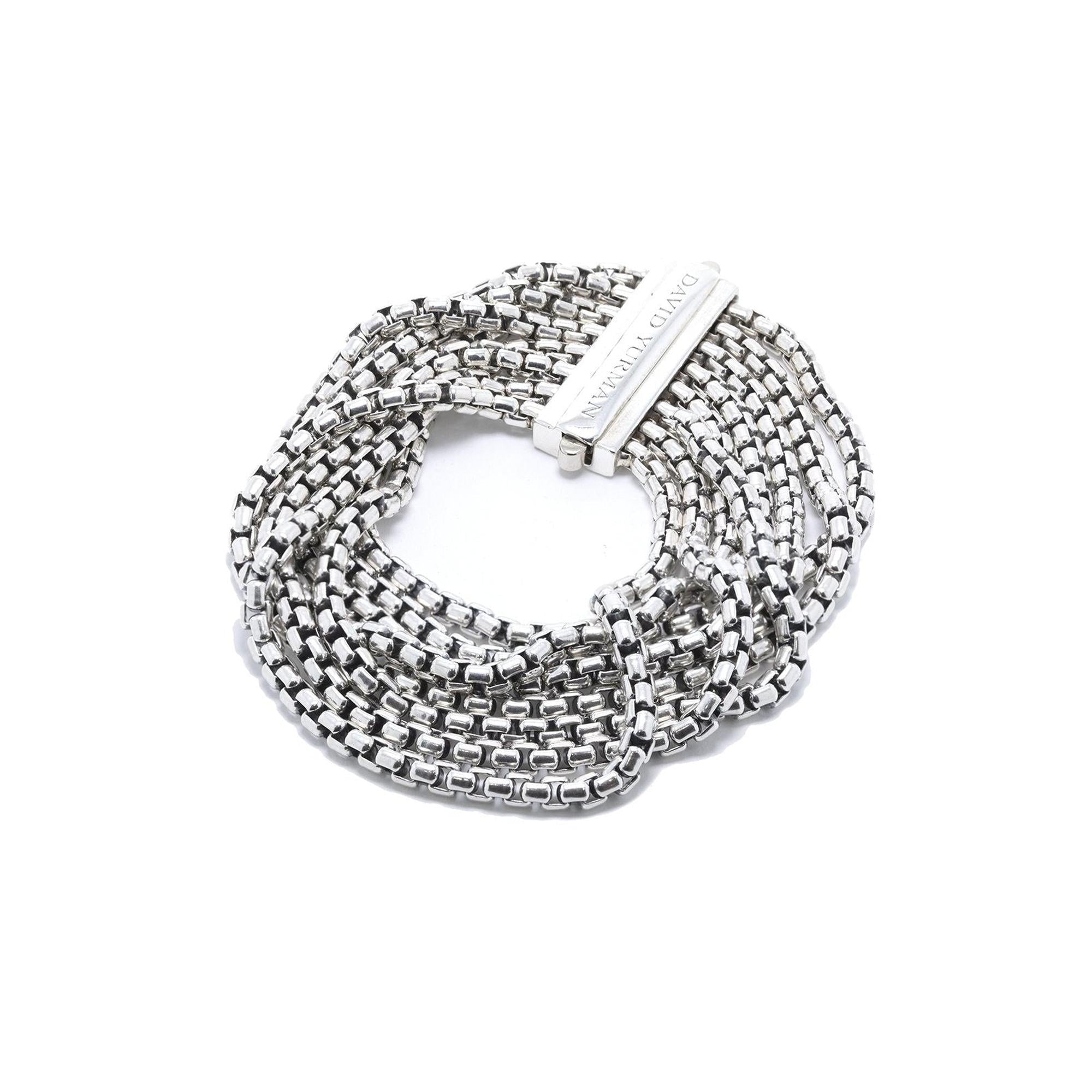 David Yurman Eight-Row Box Chain Bracelet