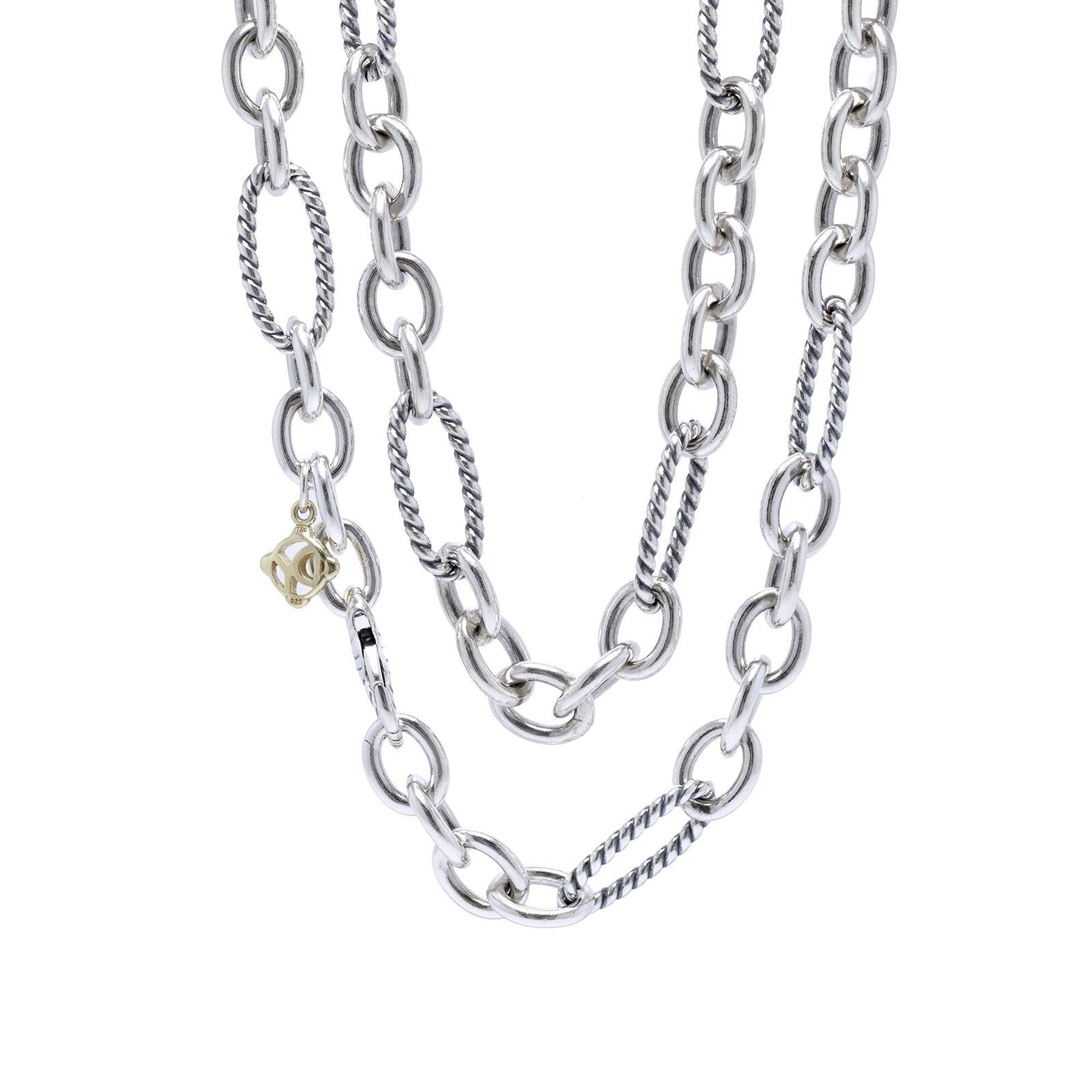 David Yurman Figaro Chain Link Necklace