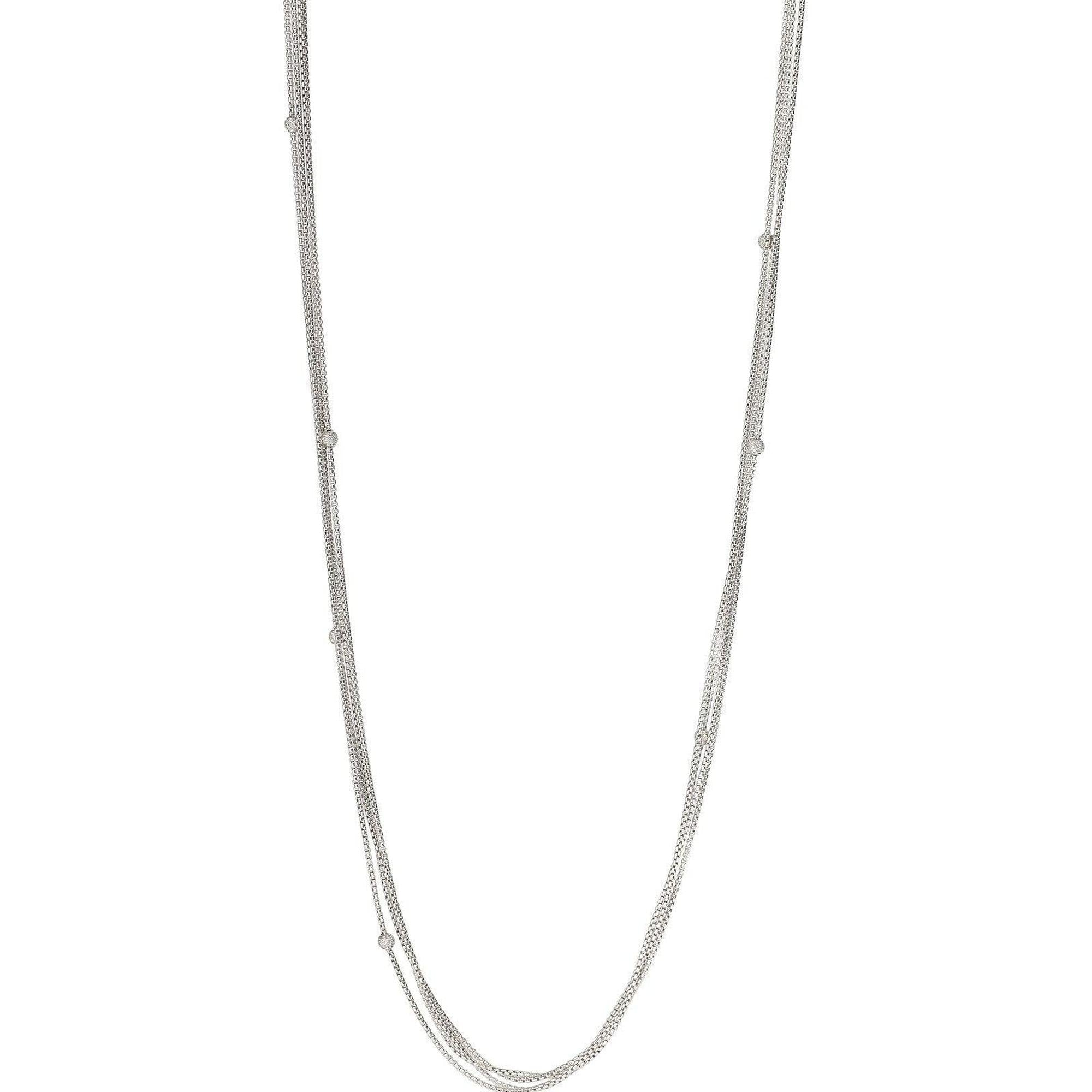 David Yurman Four-Row Chain Necklace with Diamonds