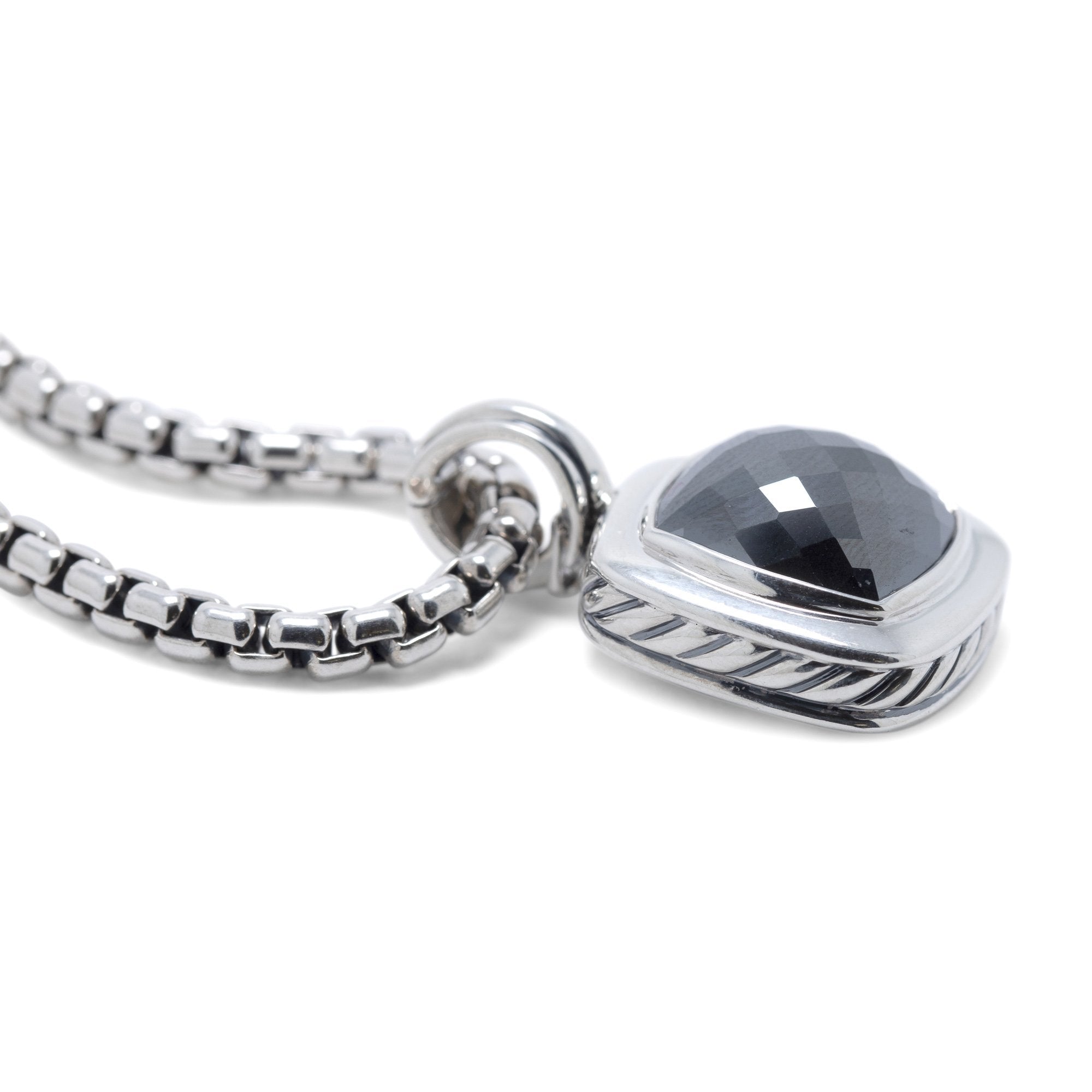 David Yurman Hematite Albion Pendant Necklace