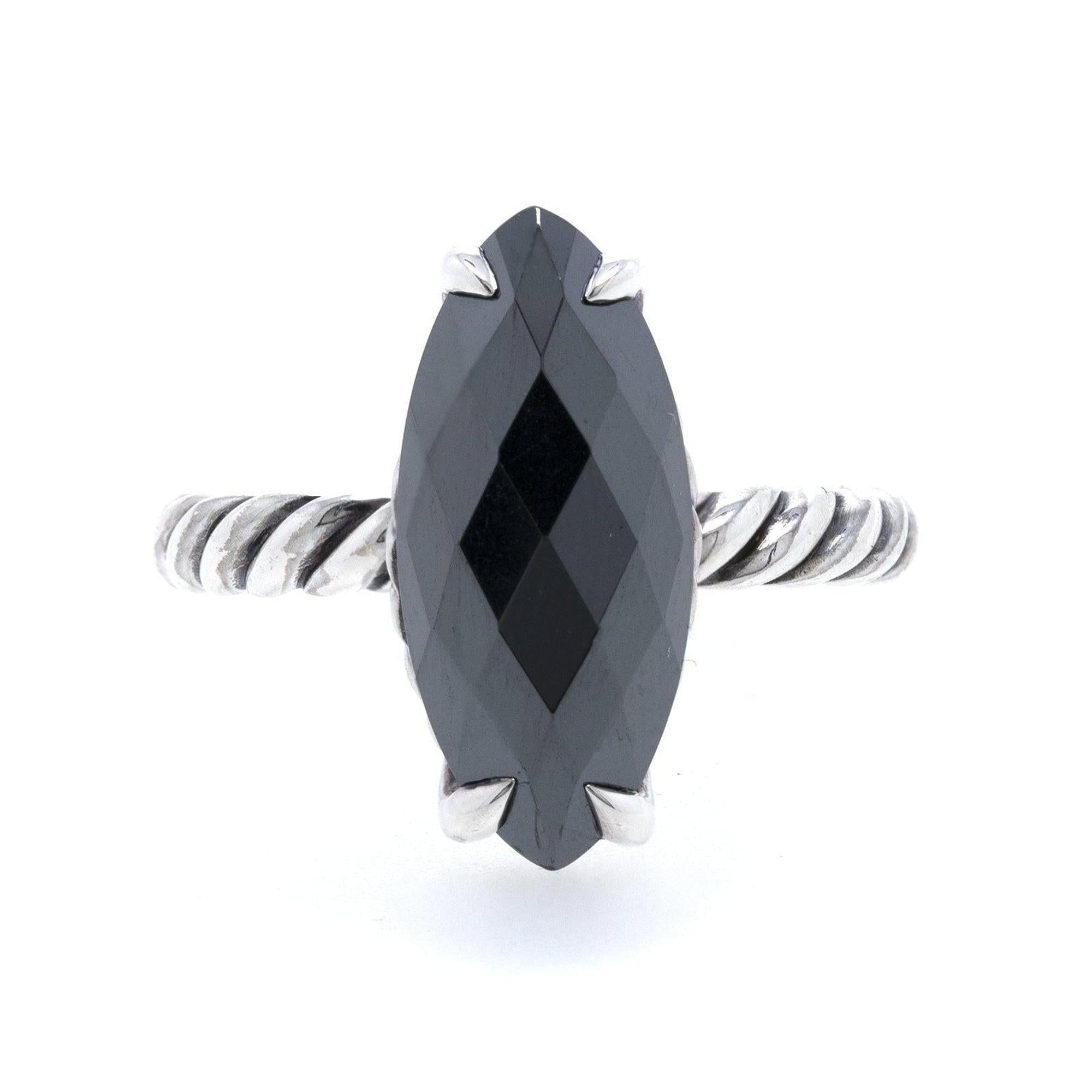 David Yurman Hematite Color Classic Cocktail Ring