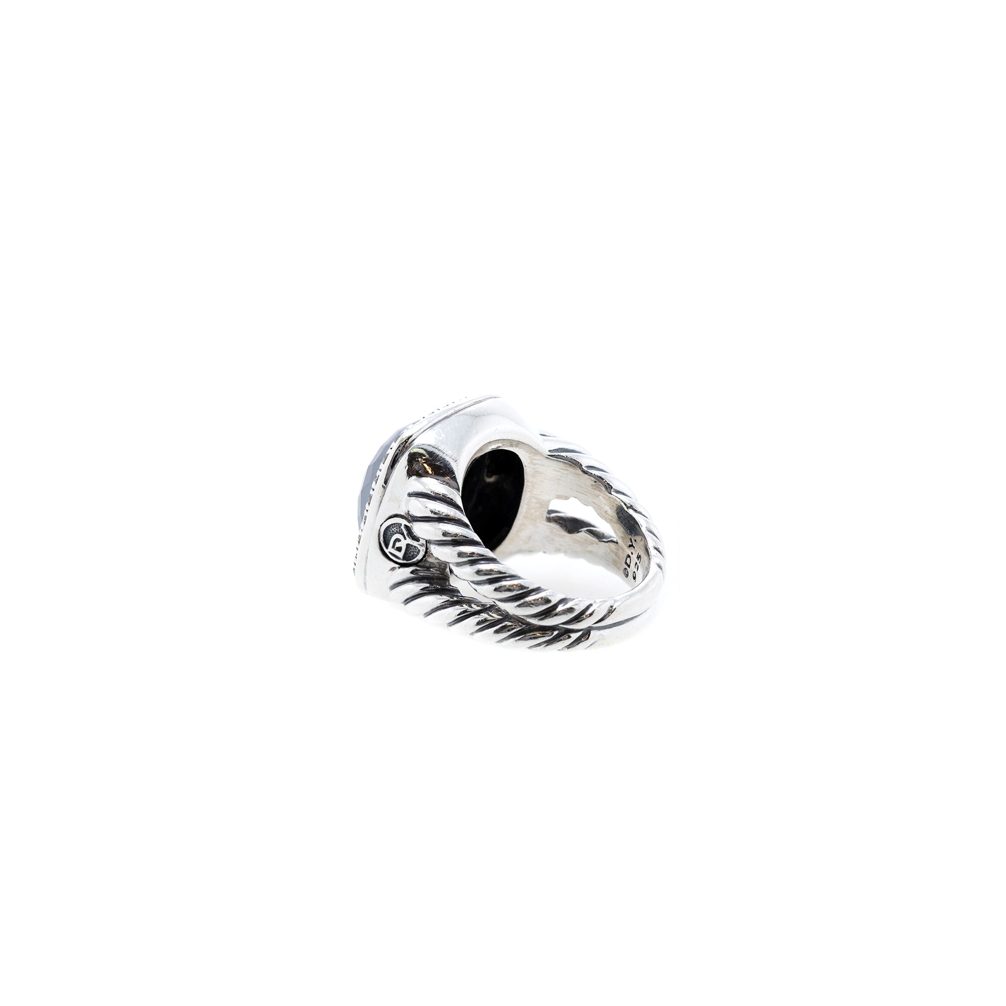 David Yurman Hematite & Diamond Albion Ring