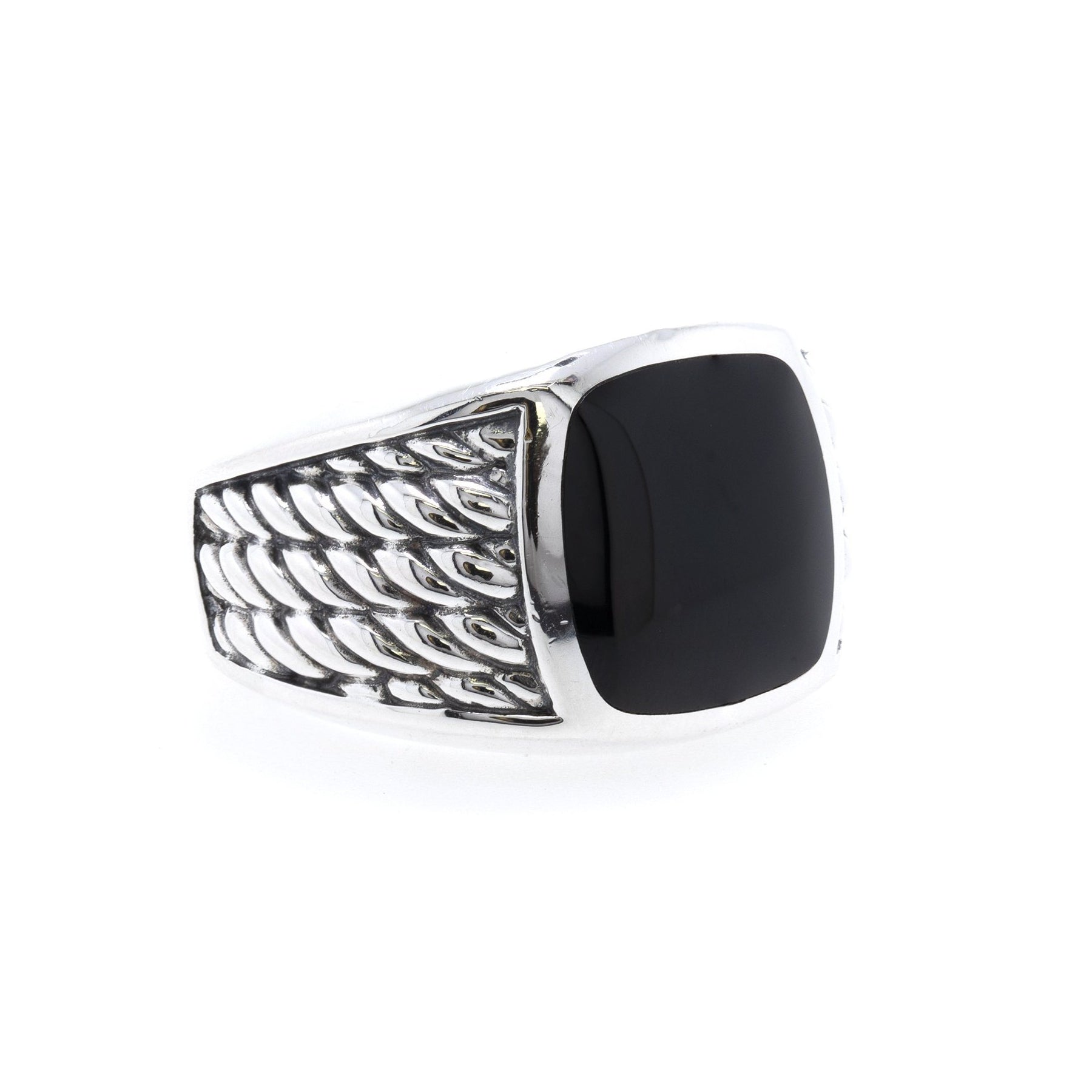 David Yurman Maritime Rope Signet Ring with Black Onyx