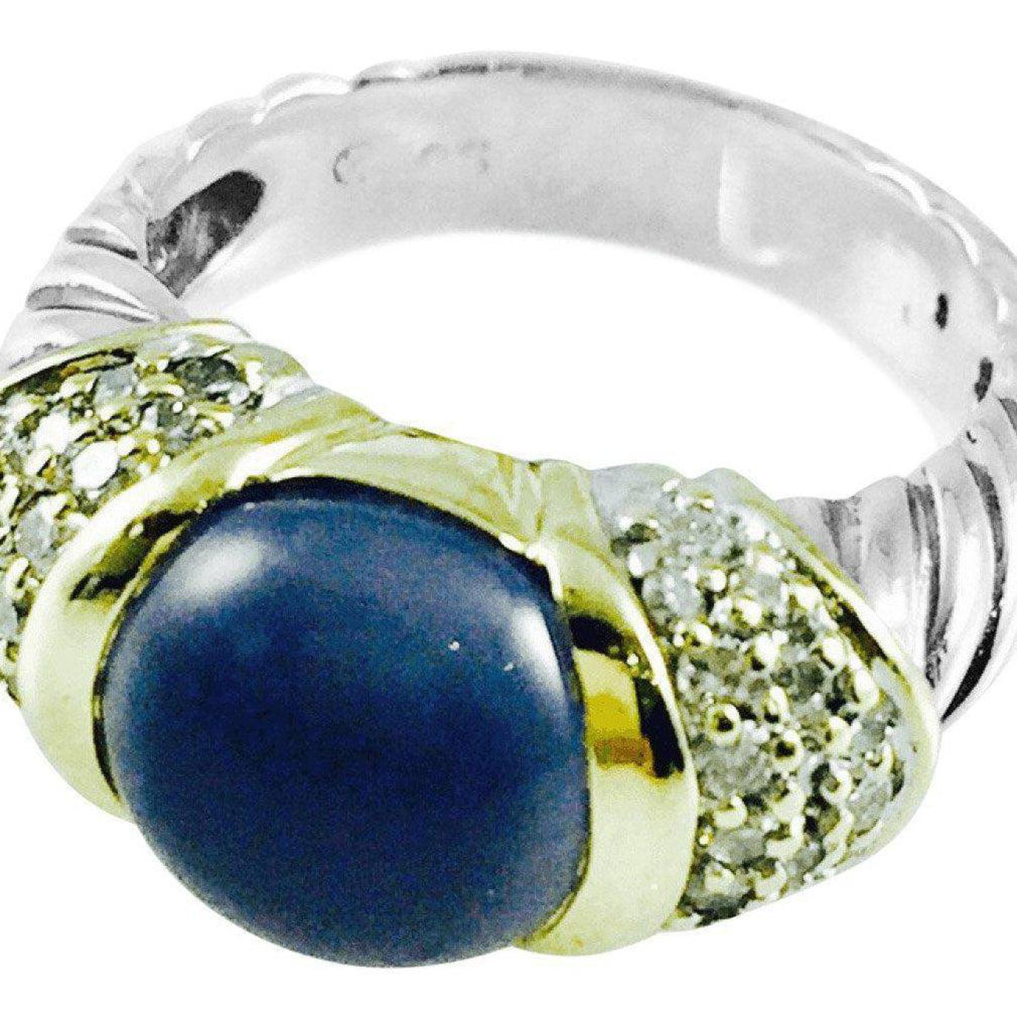 David Yurman Moonstone and DIamond Ring