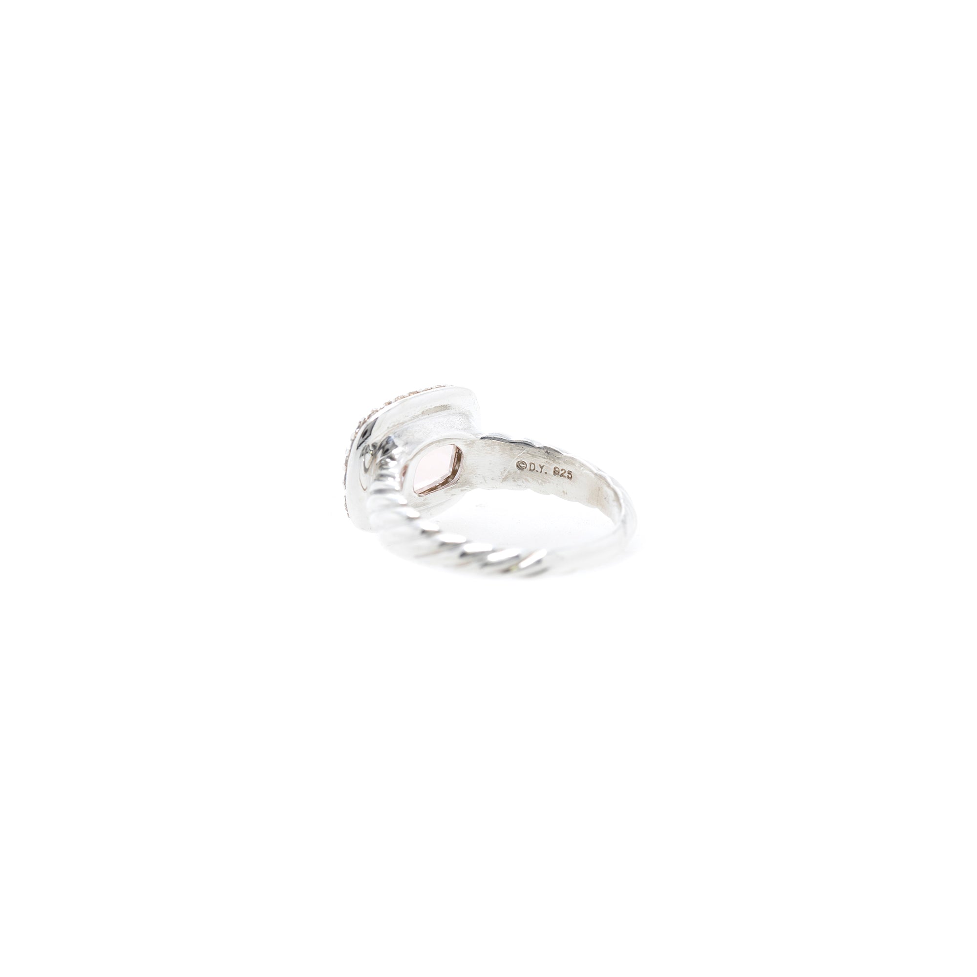 David Yurman Morganite & Diamond Noblesse Cocktail Ring