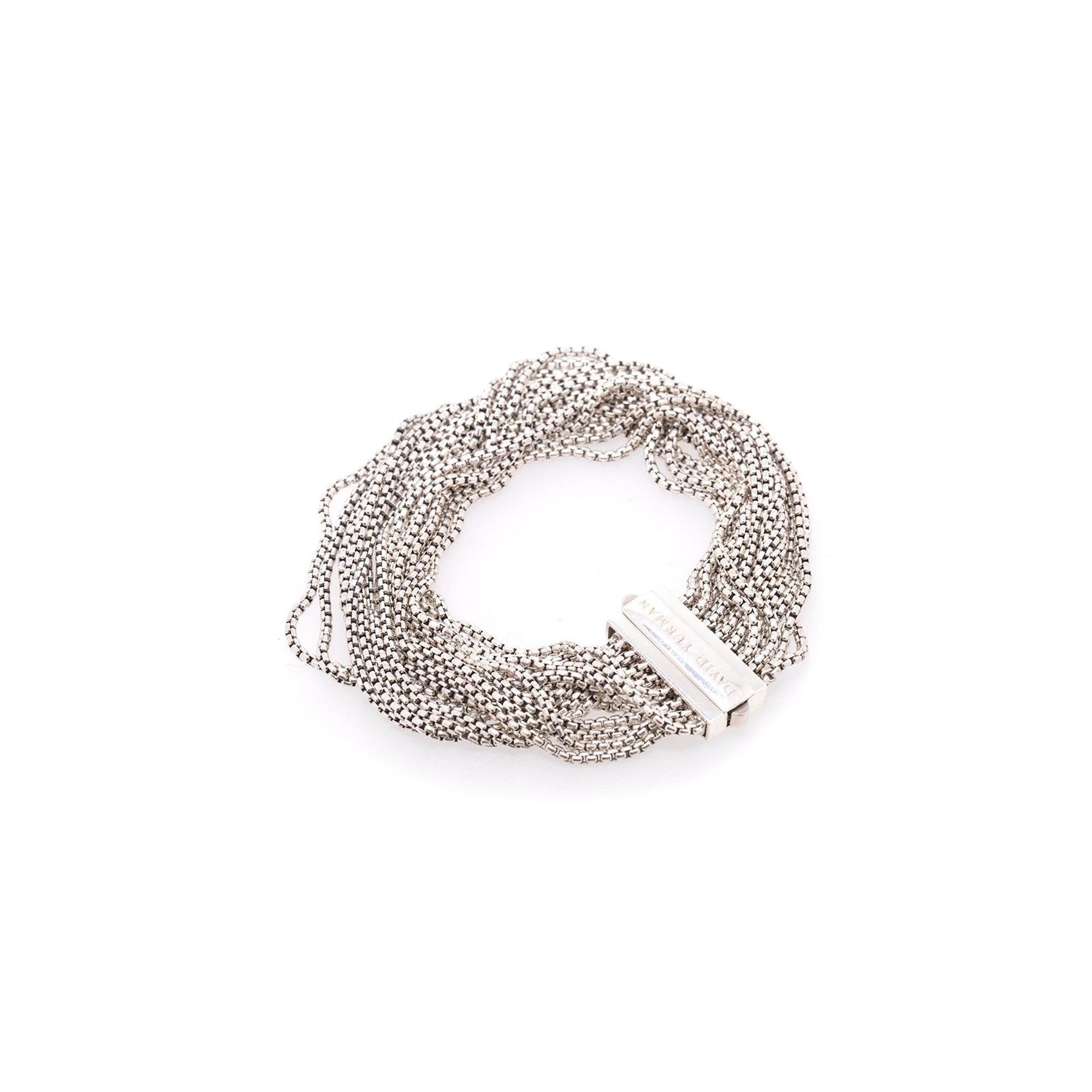 David Yurman Multi-Row Box Chain Bracelet