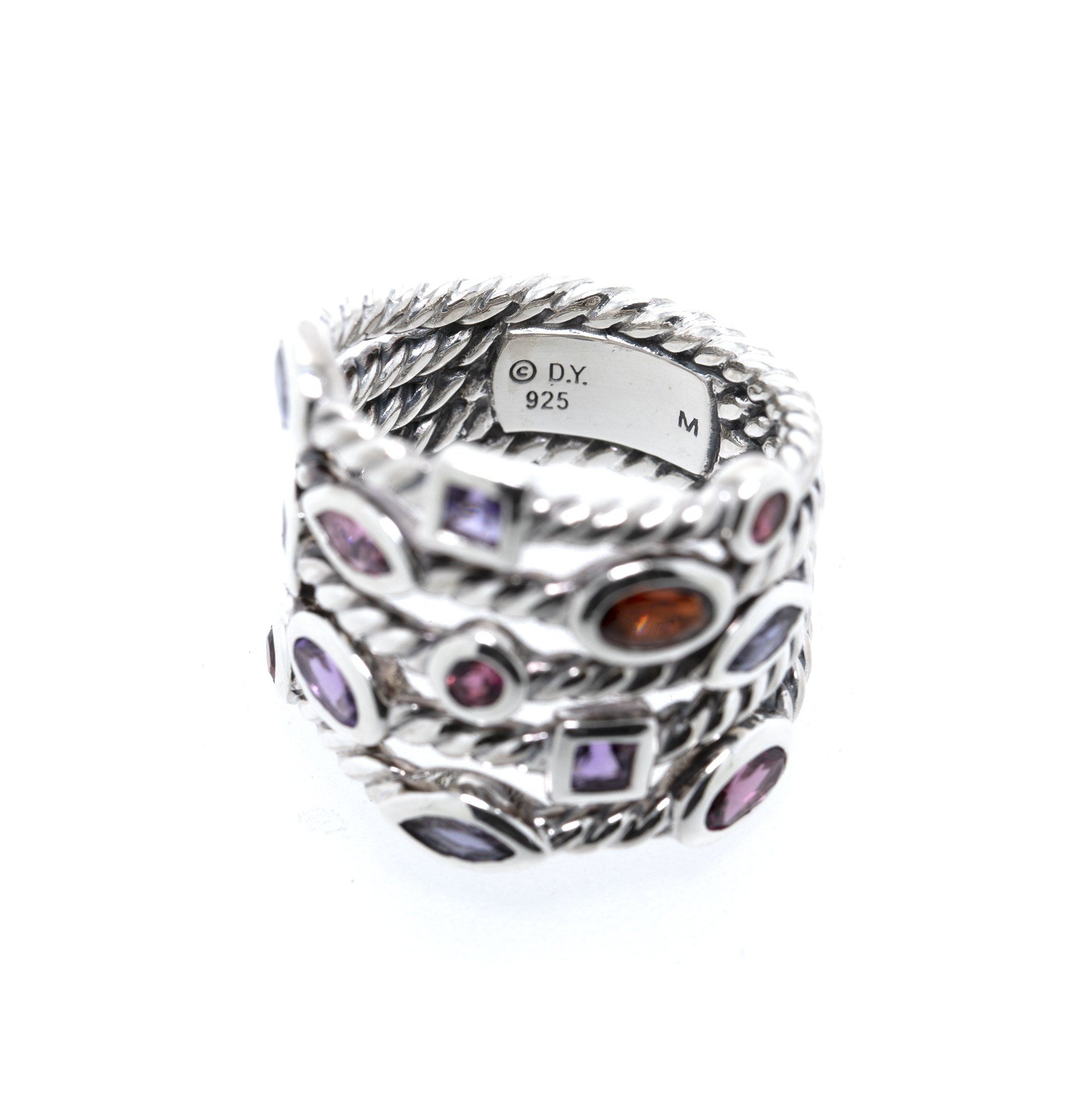 David Yurman Multistone Five Row Confetti Ring