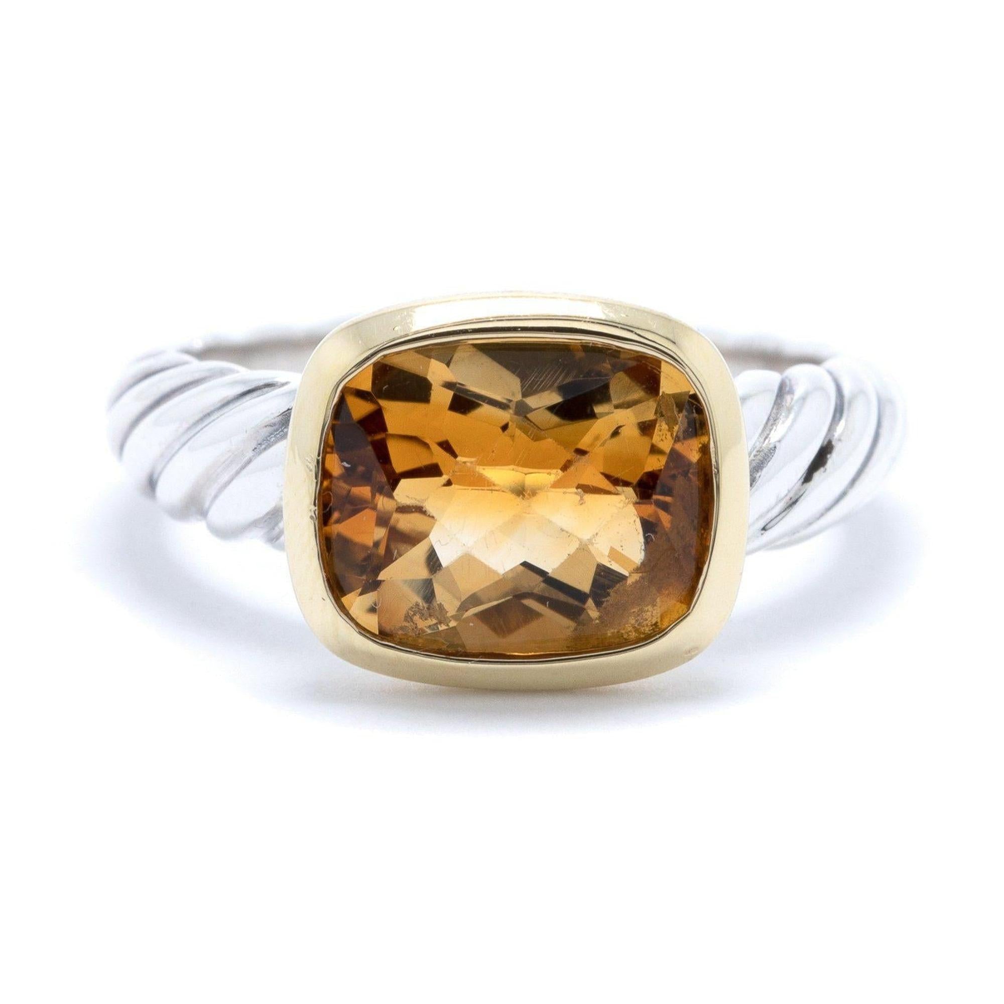 David Yurman Noblesse Citrine Ring