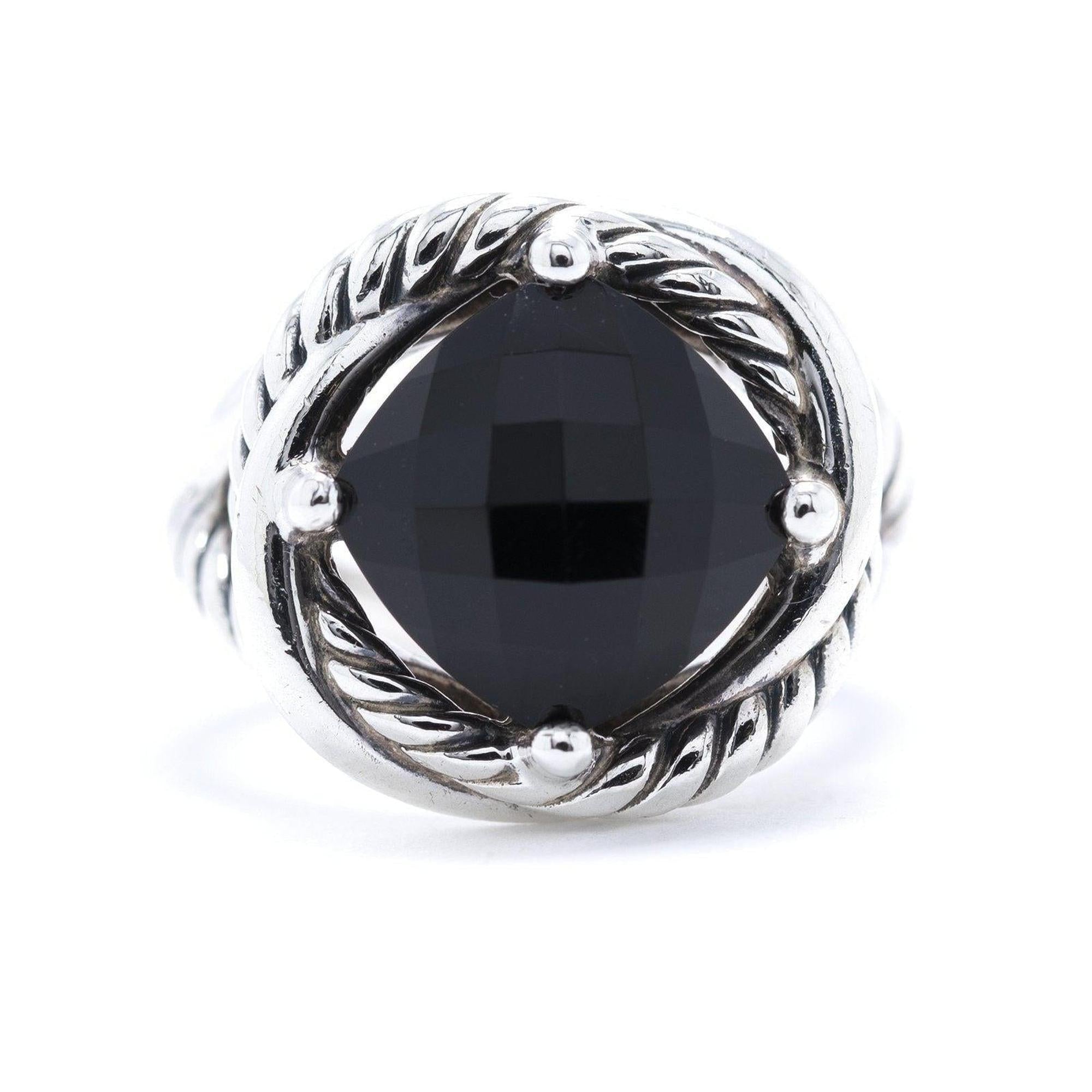David Yurman Onyx Infinity Ring