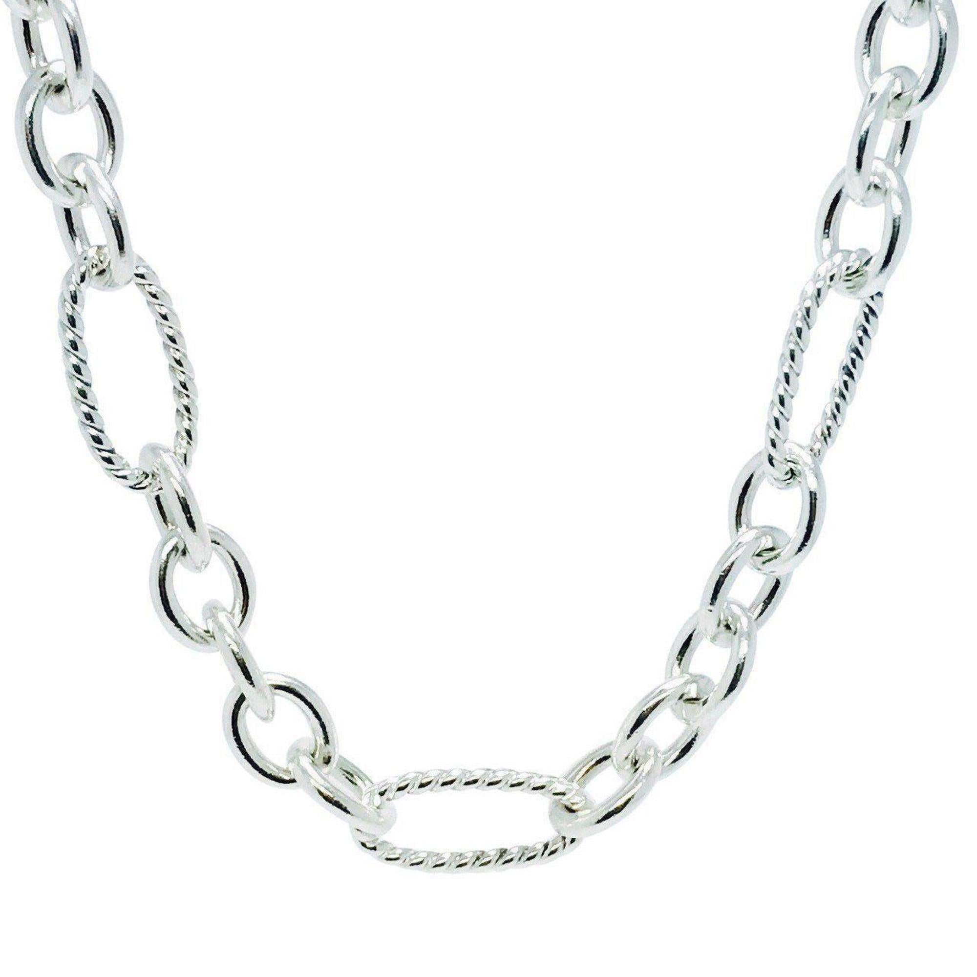 David Yurman Oval Figaro Chain Link Necklace