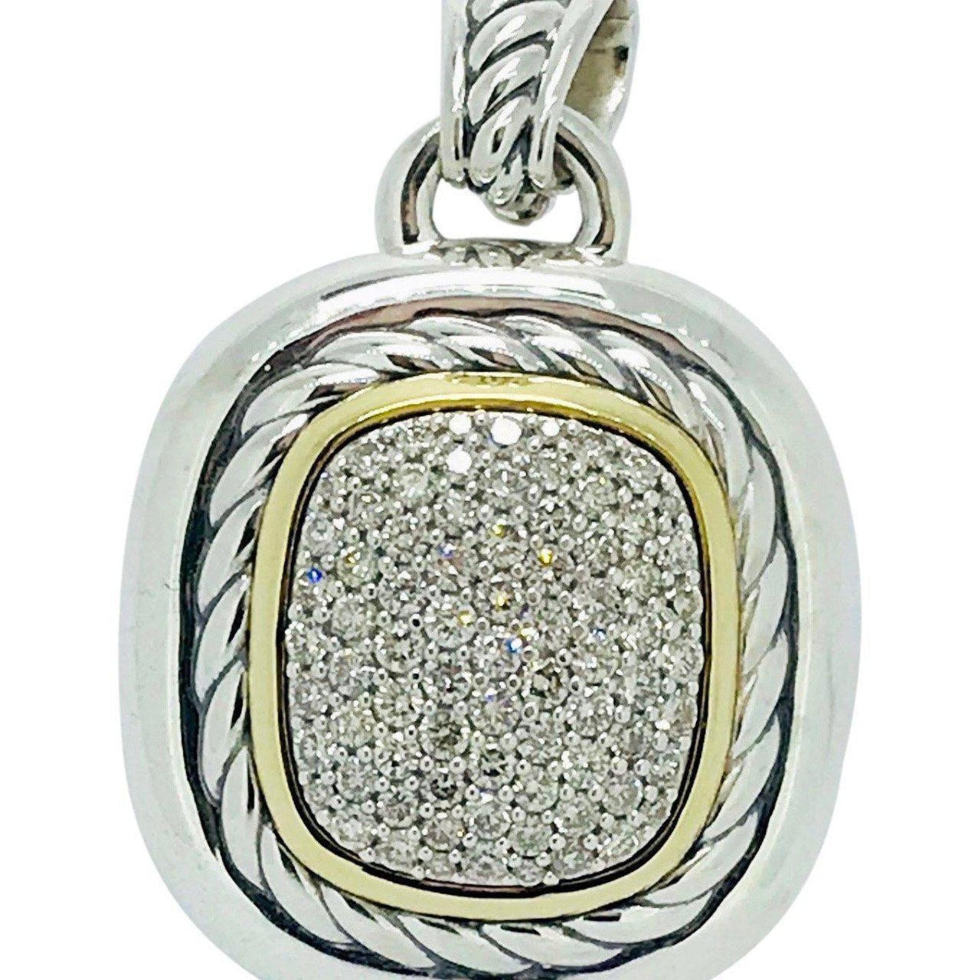 David Yurman Pave Diamond Albion Enhancer Pendant