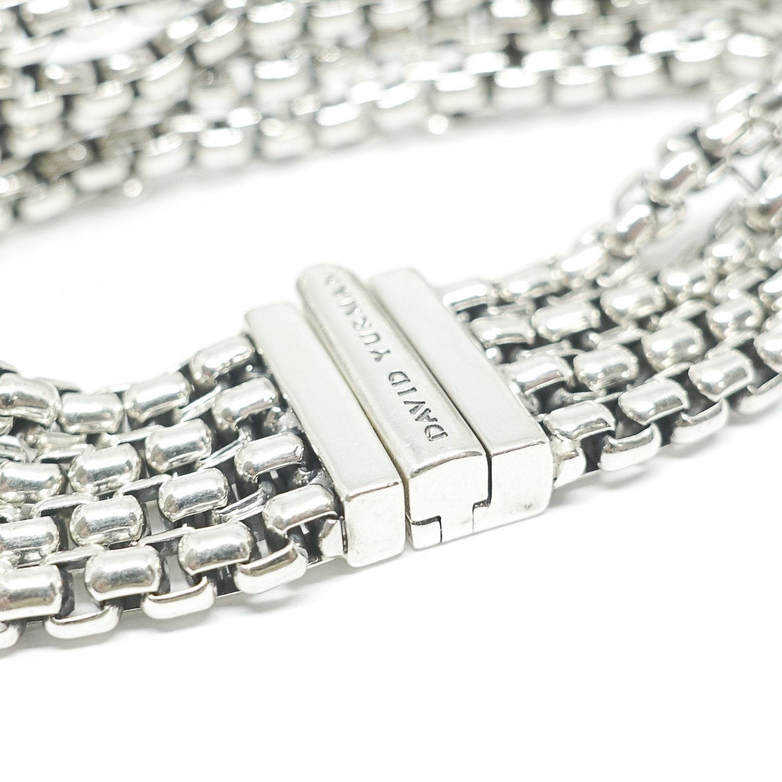 David Yurman Pave Diamond Double X Four Strand Bracelet