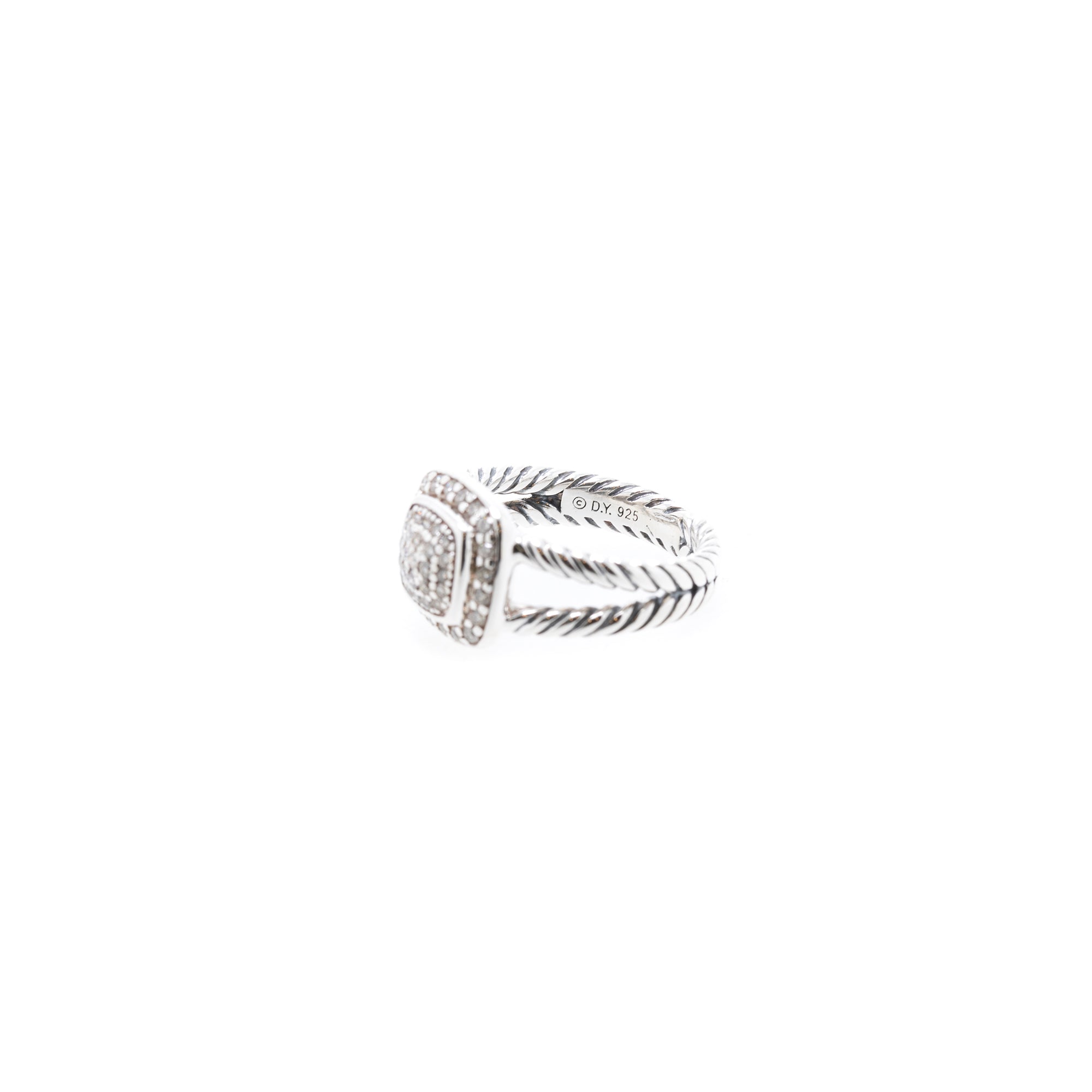 David Yurman Pave Diamond Petite Albion Ring