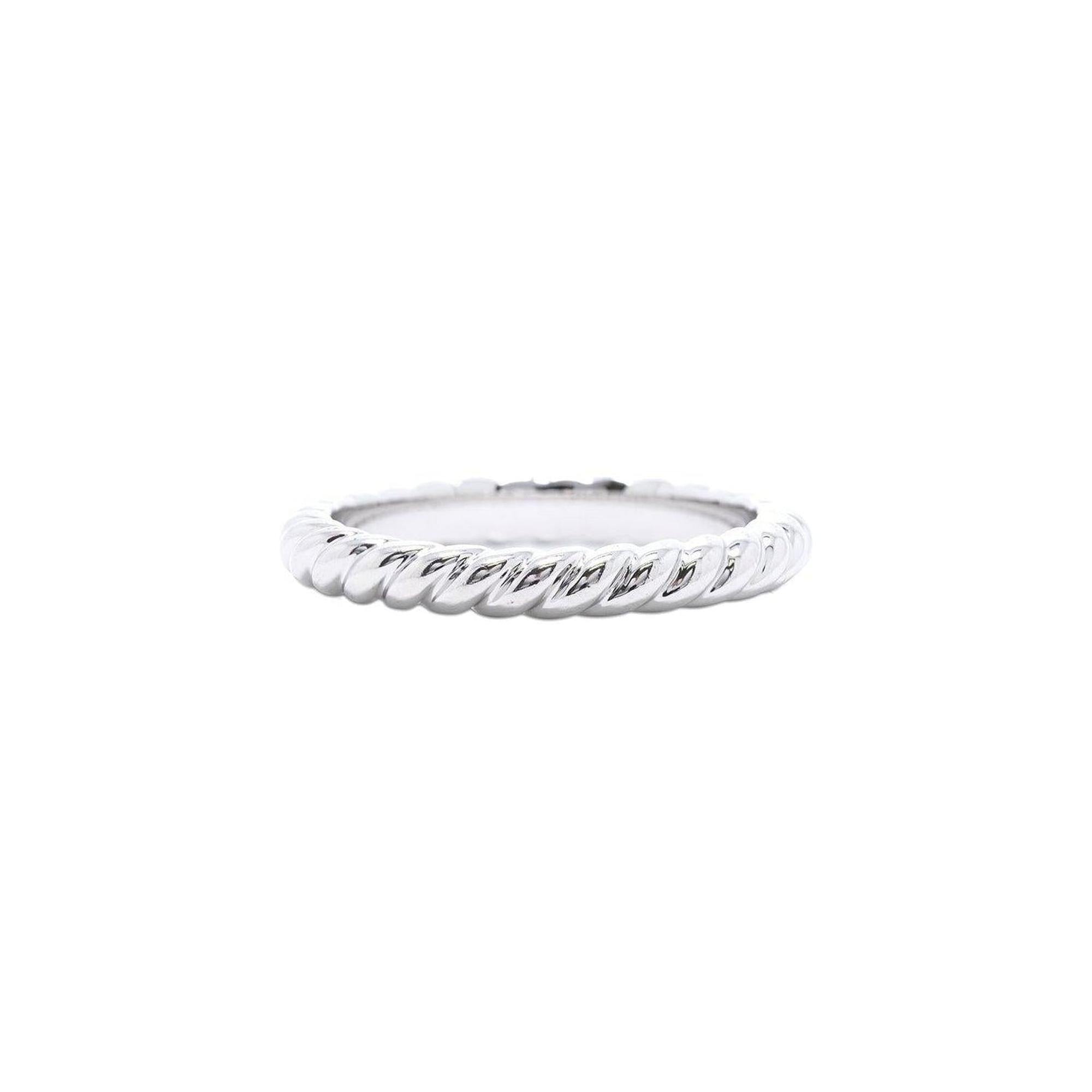 David Yurman Platinum Unity Cable Wedding Band Ring