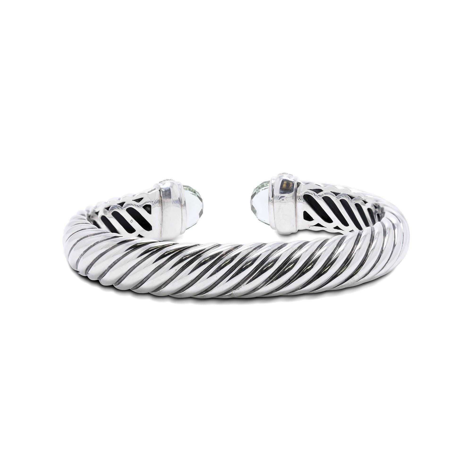 David Yurman Prasiolite & Diamond Waverly Cable Bracelet