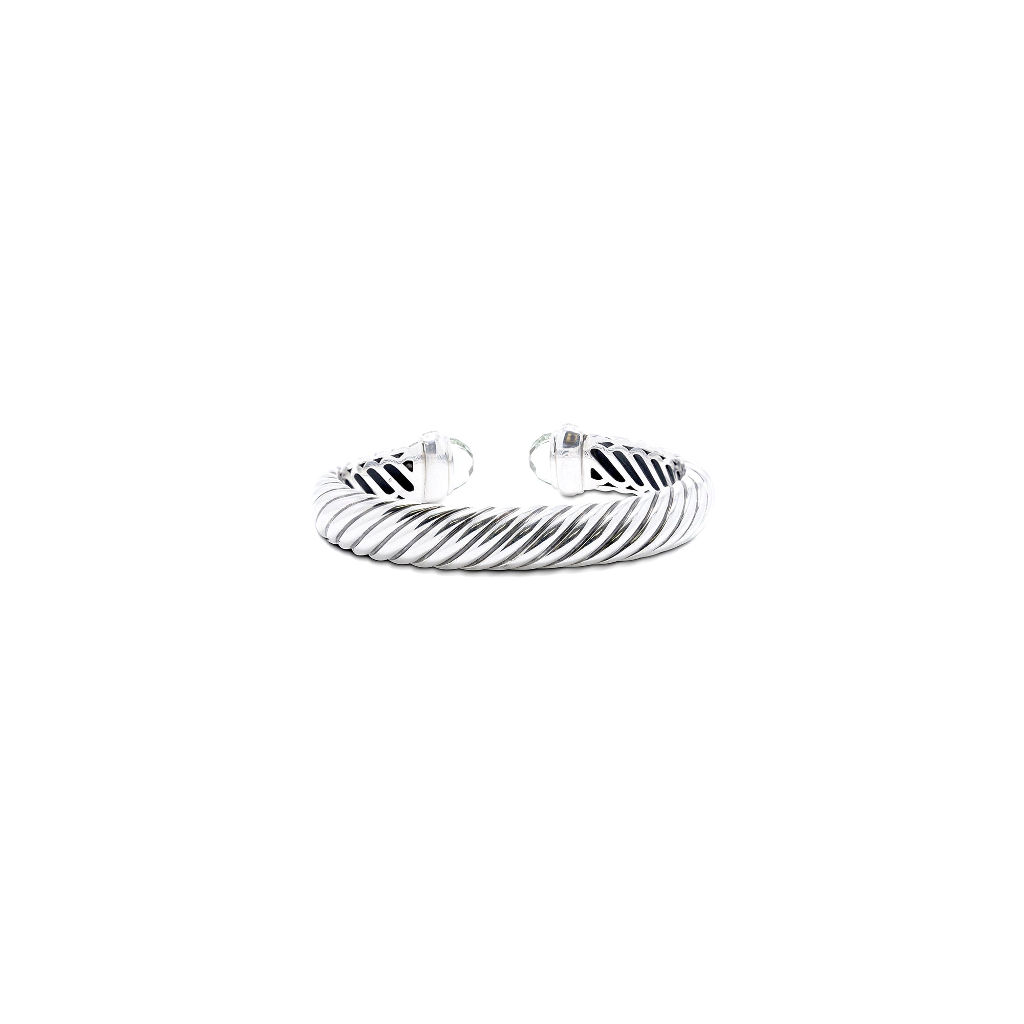 David Yurman Prasiolite & Diamond Waverly Cable Bracelet
