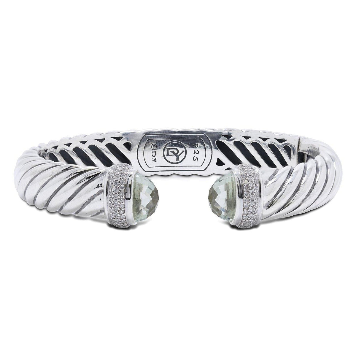 David Yurman Prasiolite Diamond Waverly Cable Bracelet – Oliver