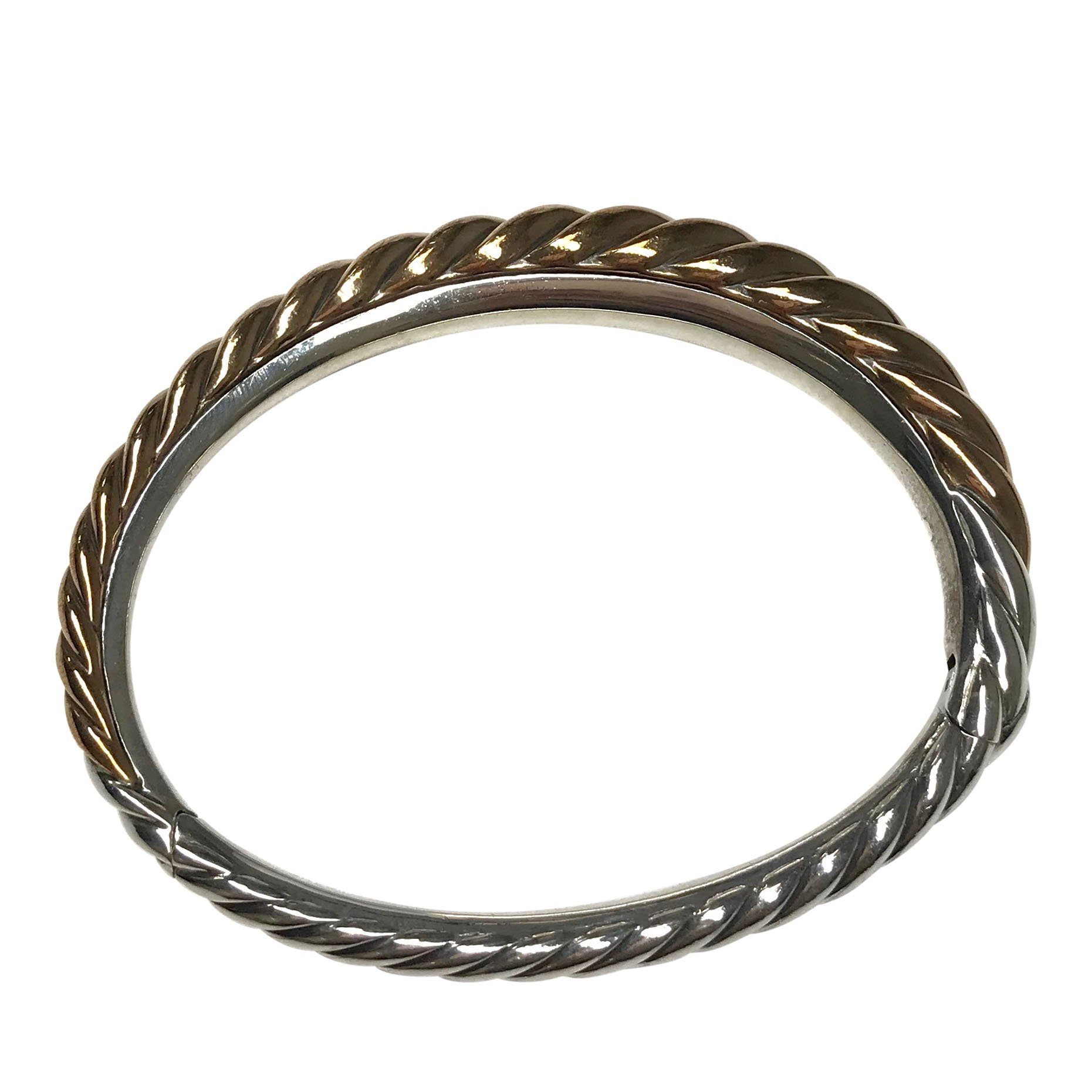 David Yurman Pure Form Mixed Metal Cable Bracelet