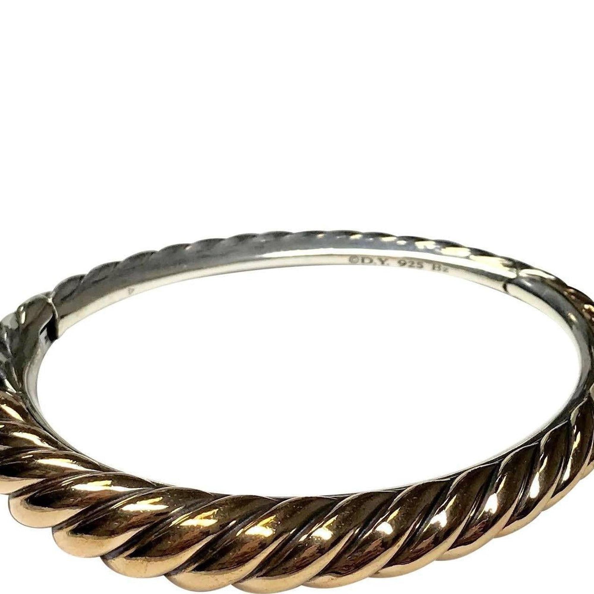 David Yurman Pure Form Mixed Metal Cable Bracelet
