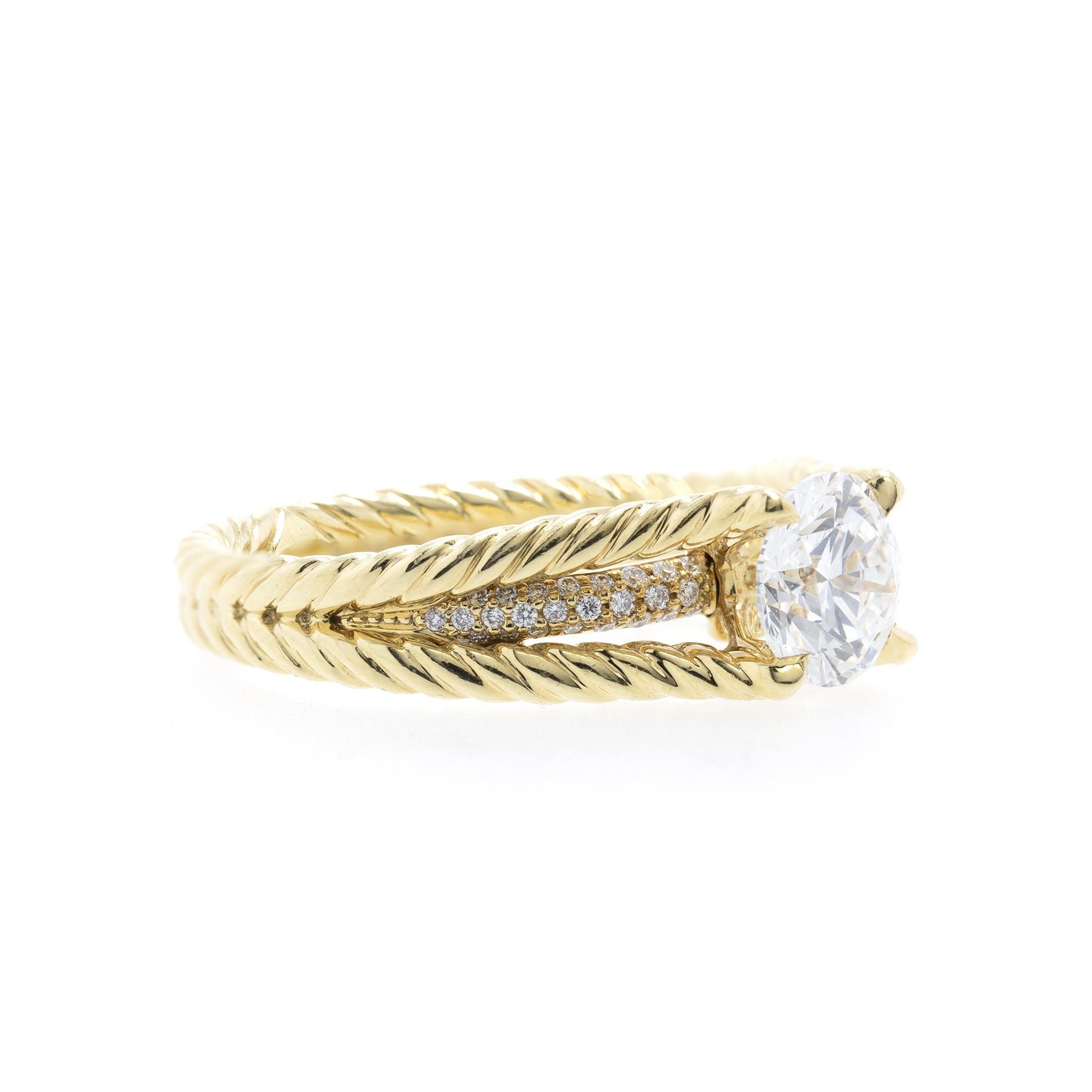 David Yurman Renaissance Style Diamond Engagement Ring