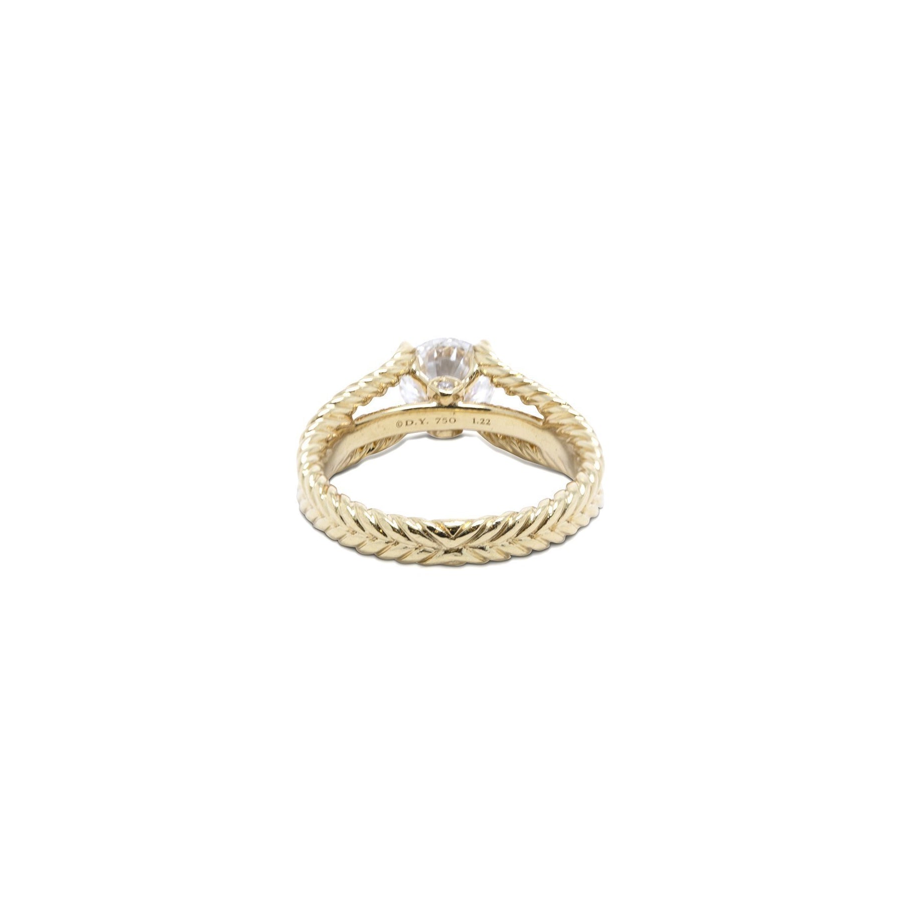 David Yurman Renaissance Style Diamond Engagement Ring w/ Box