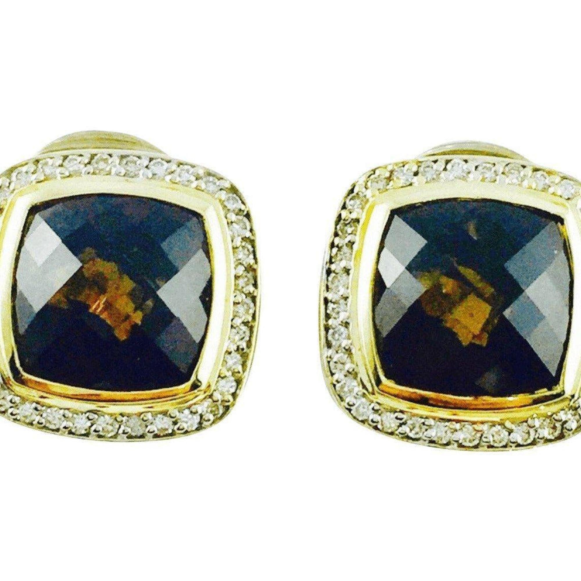 David Yurman Smoky Quartz and Diamond Albion Earrings
