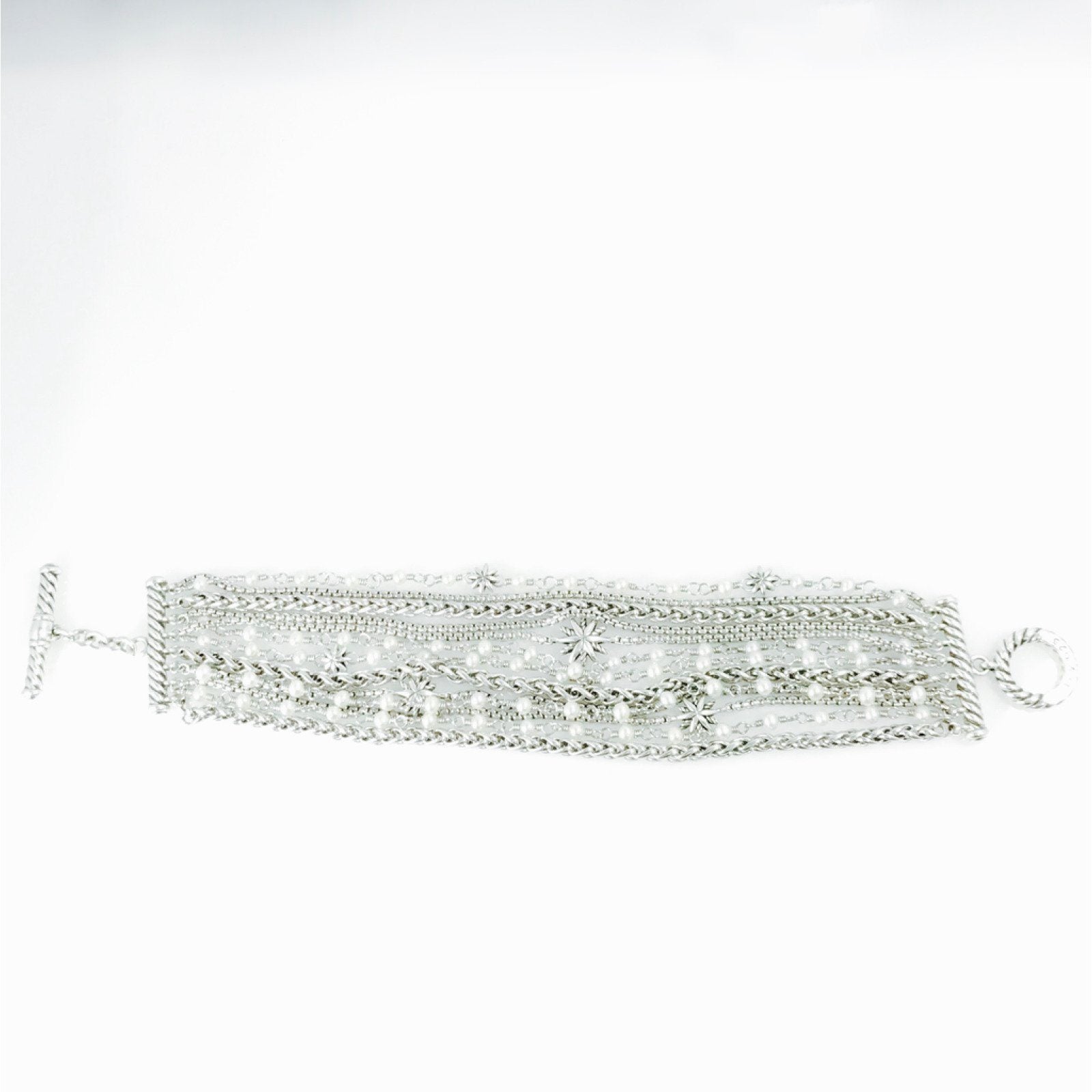 David Yurman Starburst Chain Bracelet with Pearls