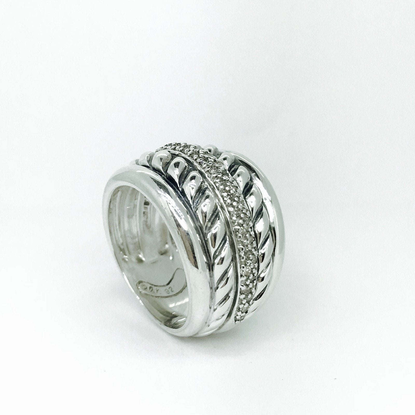 David Yurman Thoroughbred Sculpted Cable Ring