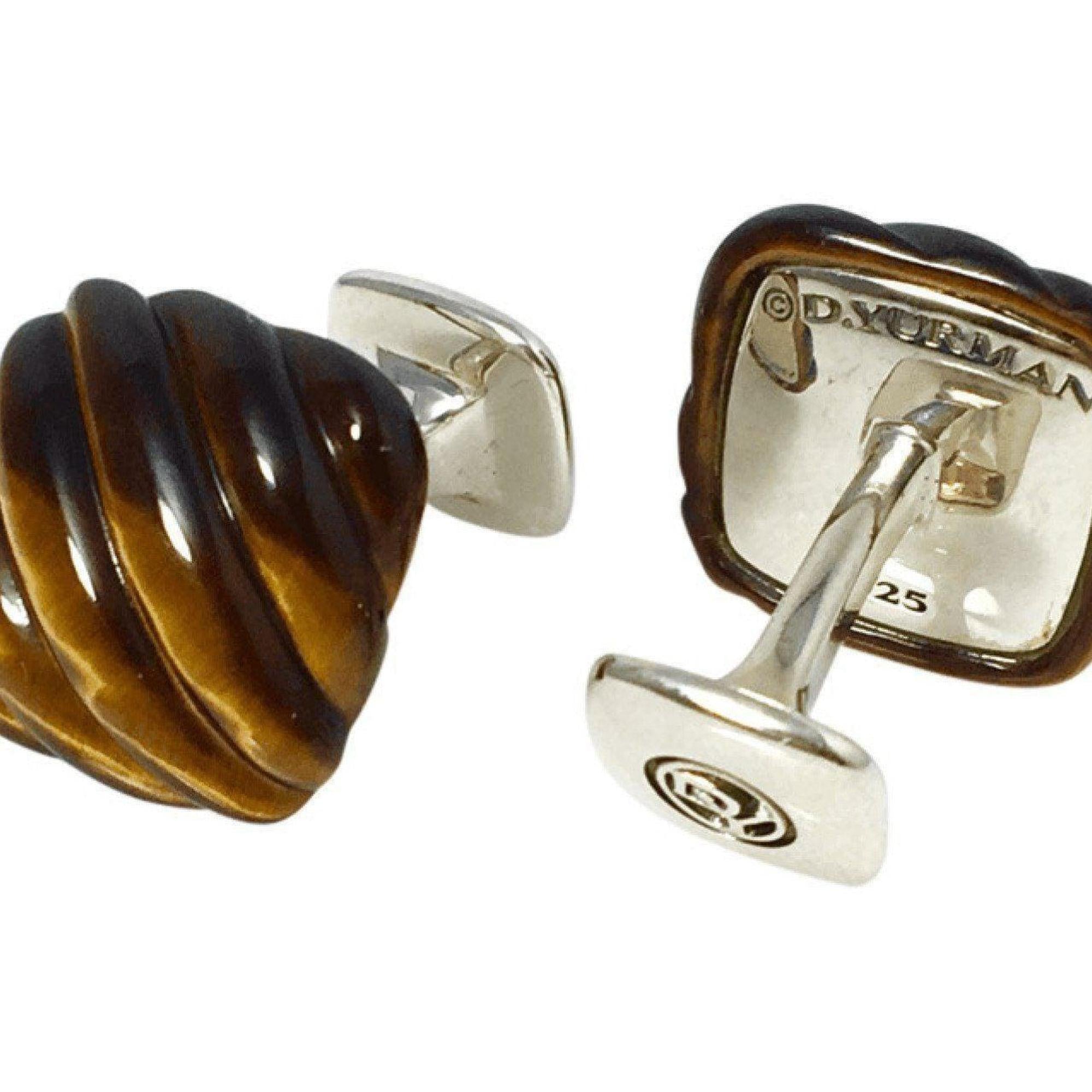 David Yurman Tiger's Eye Cufflinks
