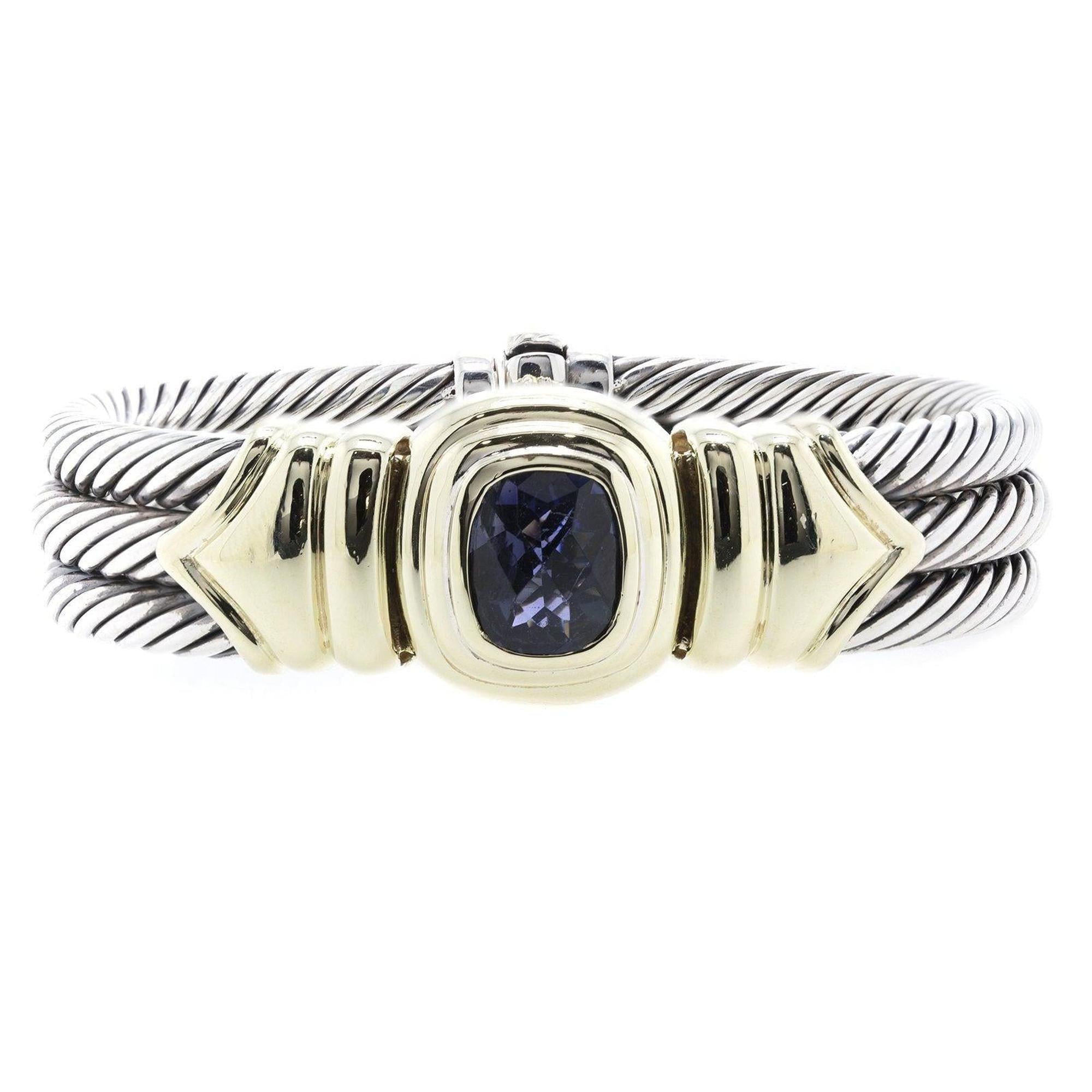 David Yurman Two-Tone Albion Cable Bracelet