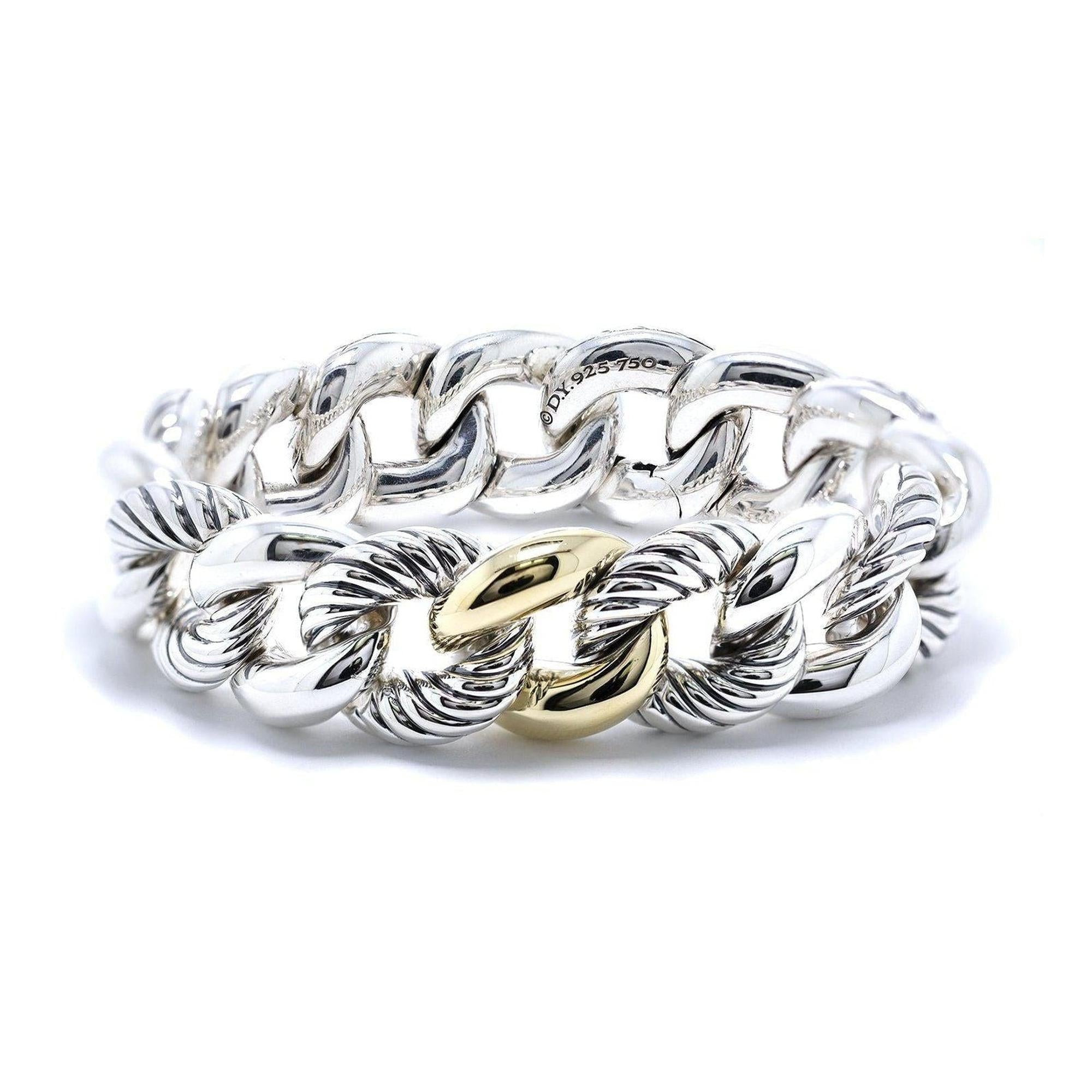 David Yurman Two-Tone Belmont Curb Link Bracelet
