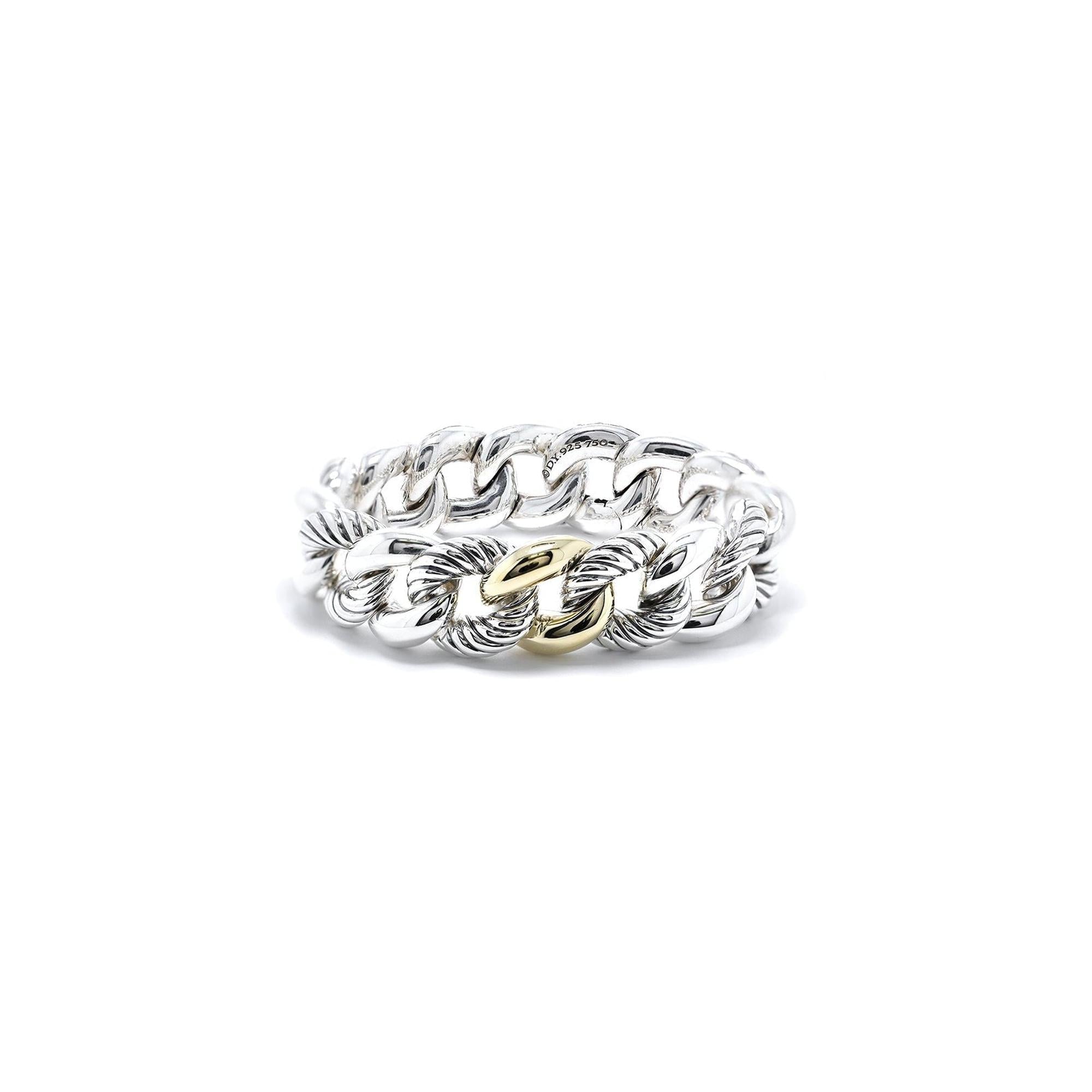 David Yurman Two-Tone Belmont Curb Link Bracelet