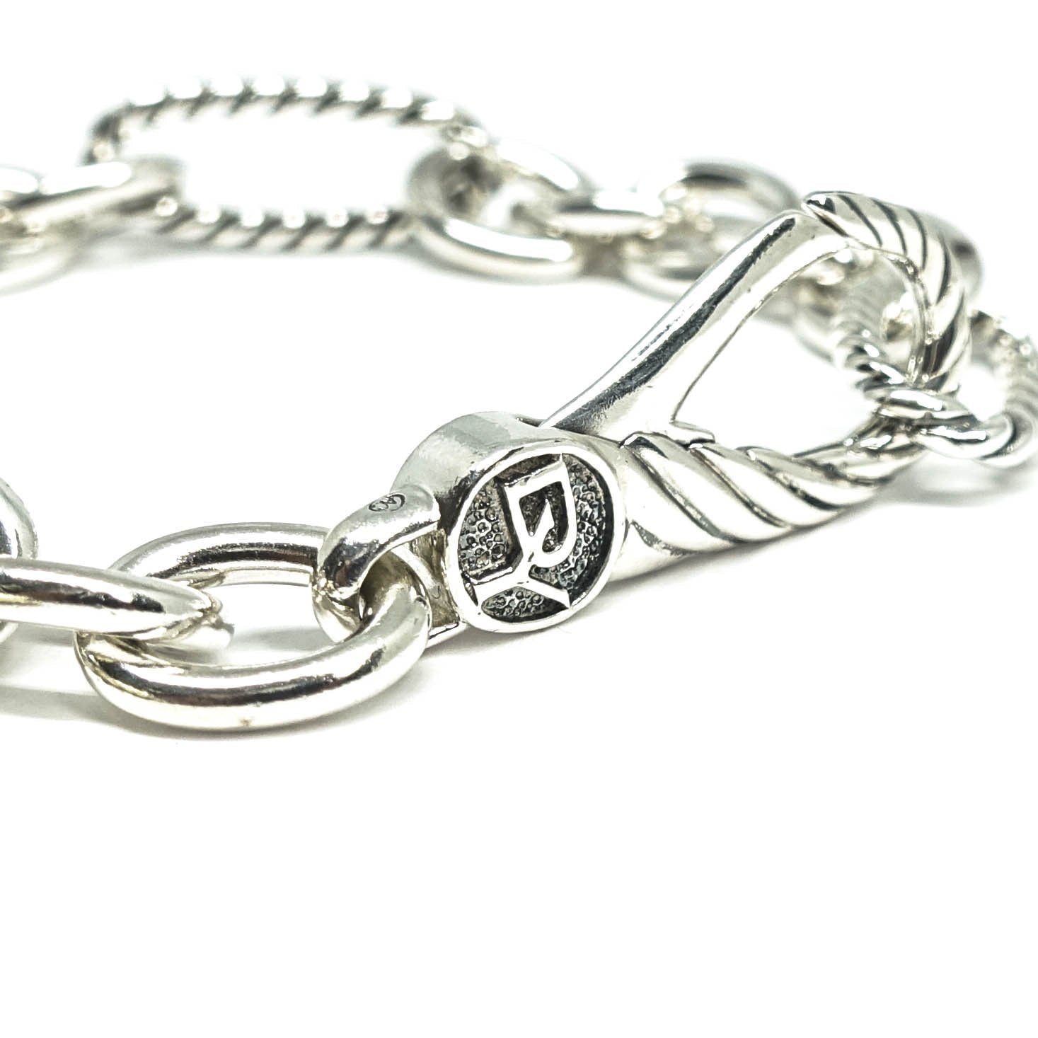 David Yurman Two-Tone Cable Charm Bracelet