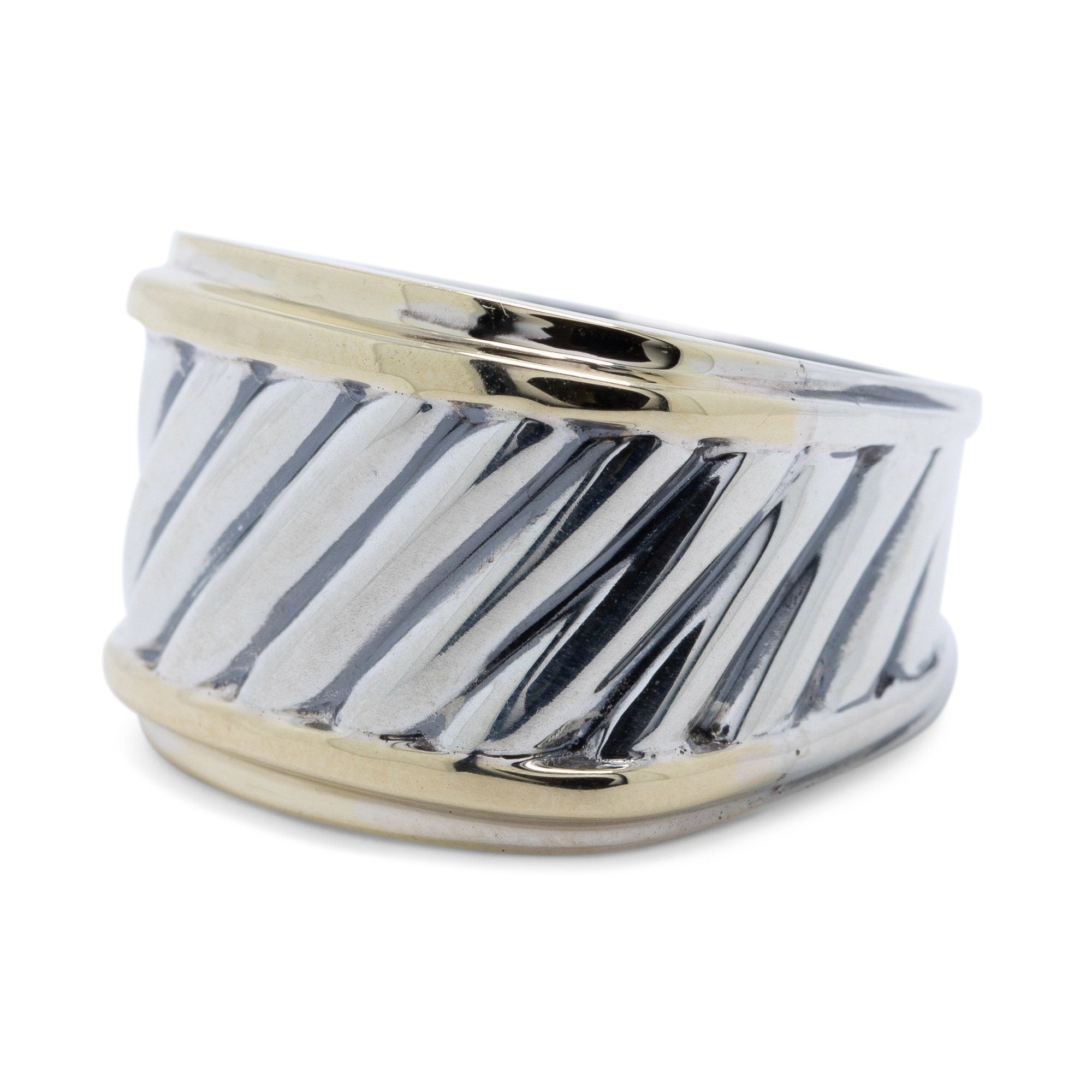 David Yurman Two-Tone Cable Cigar Band Ring