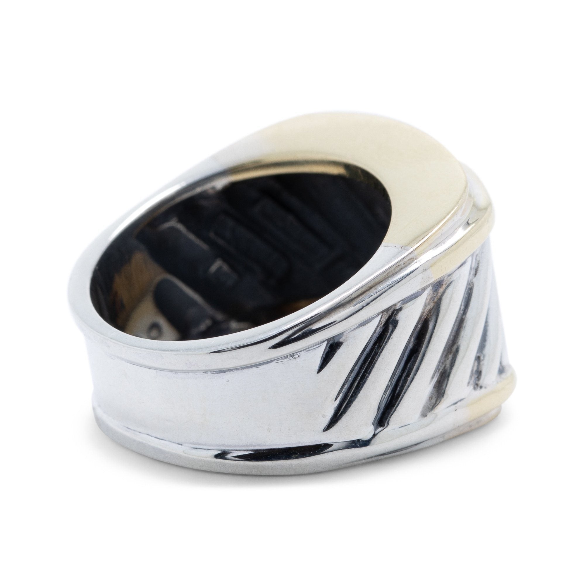 David Yurman Two-Tone Cable Cigar Band Ring